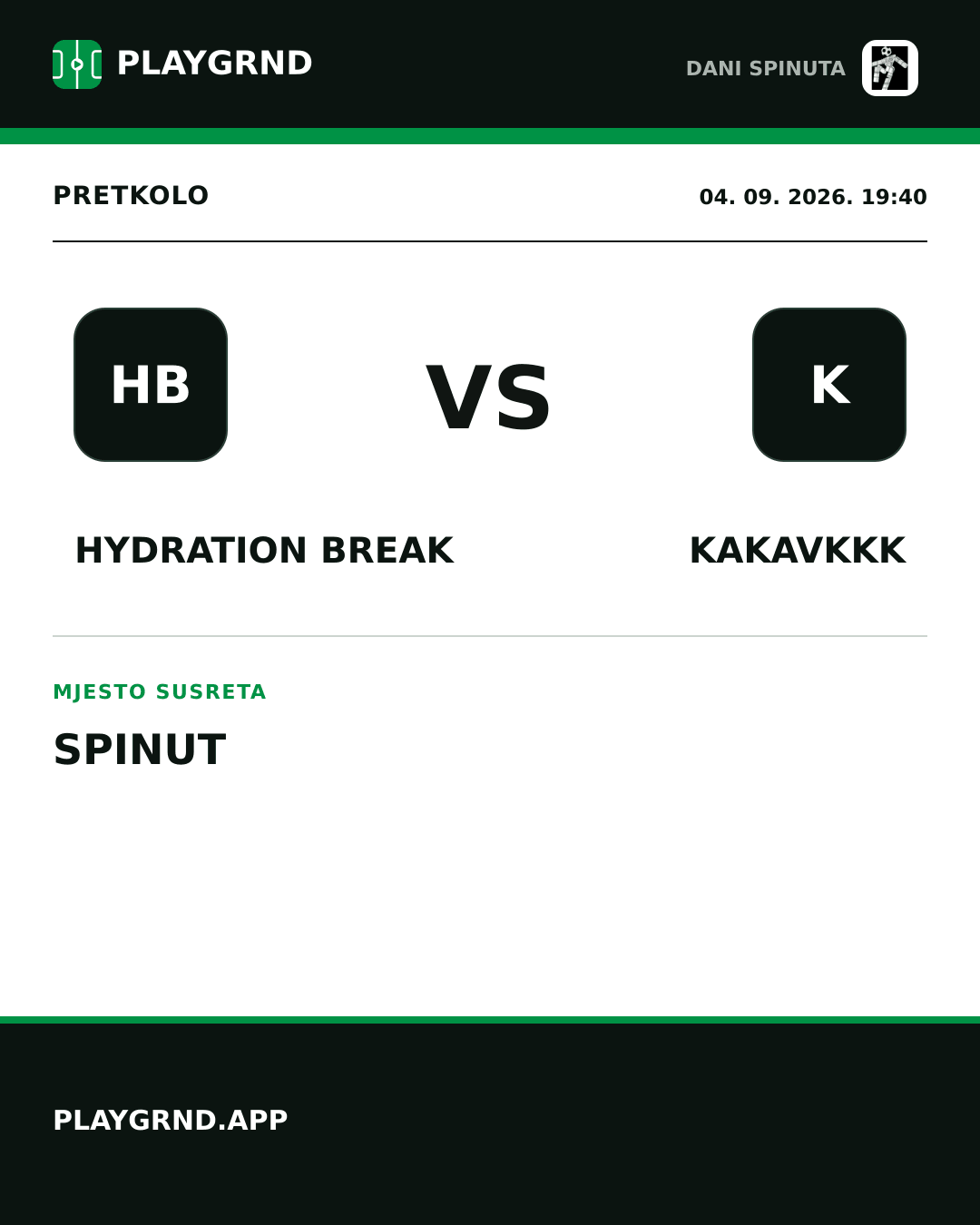 Instagram slika: Hydration break vs Kakavkkk