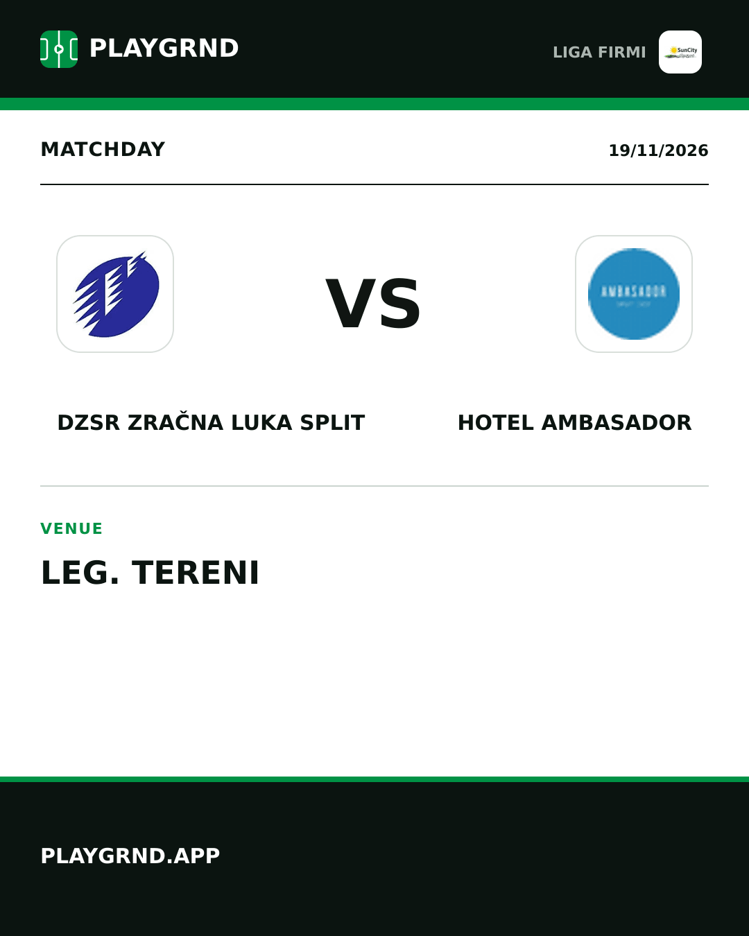 Instagram artwork: DZSR Zračna Luka Split vs Hotel Ambasador