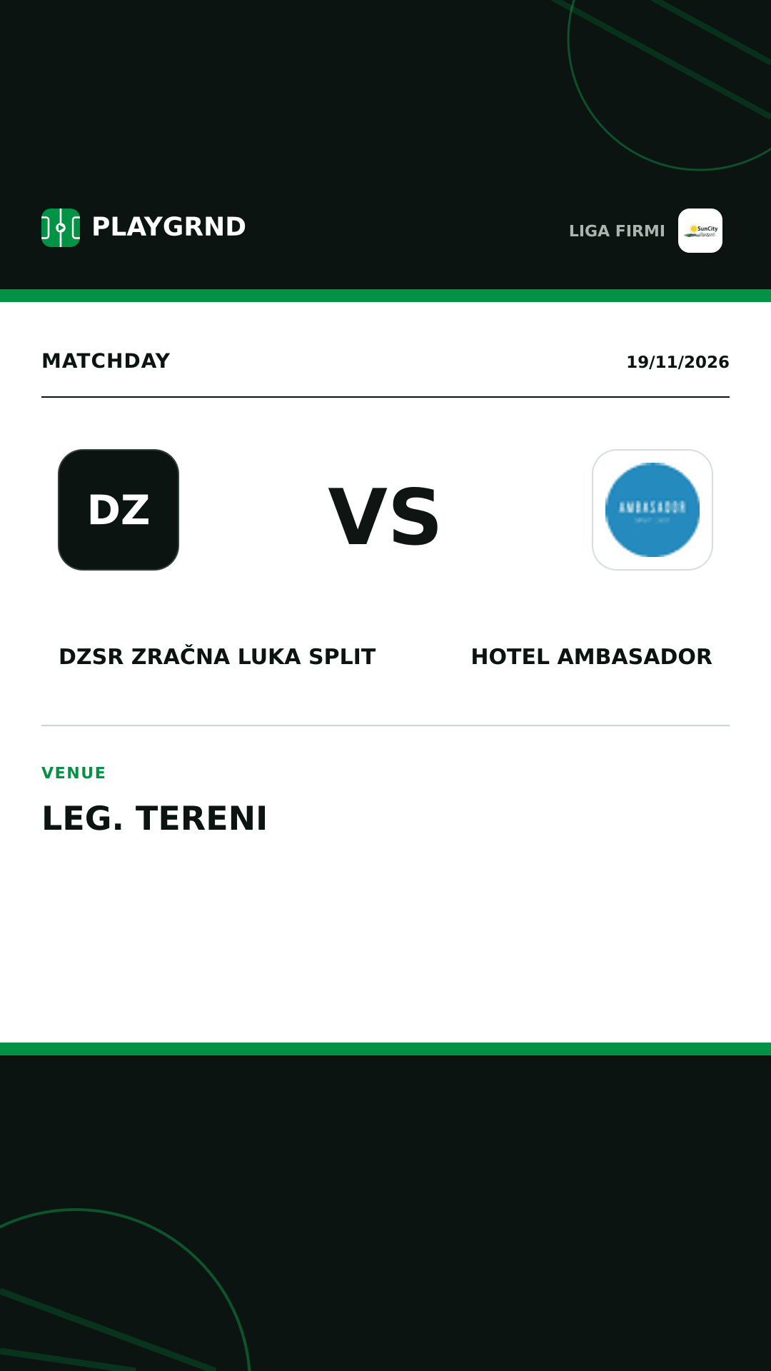 Instagram artwork: DZSR Zračna Luka Split vs Hotel Ambasador