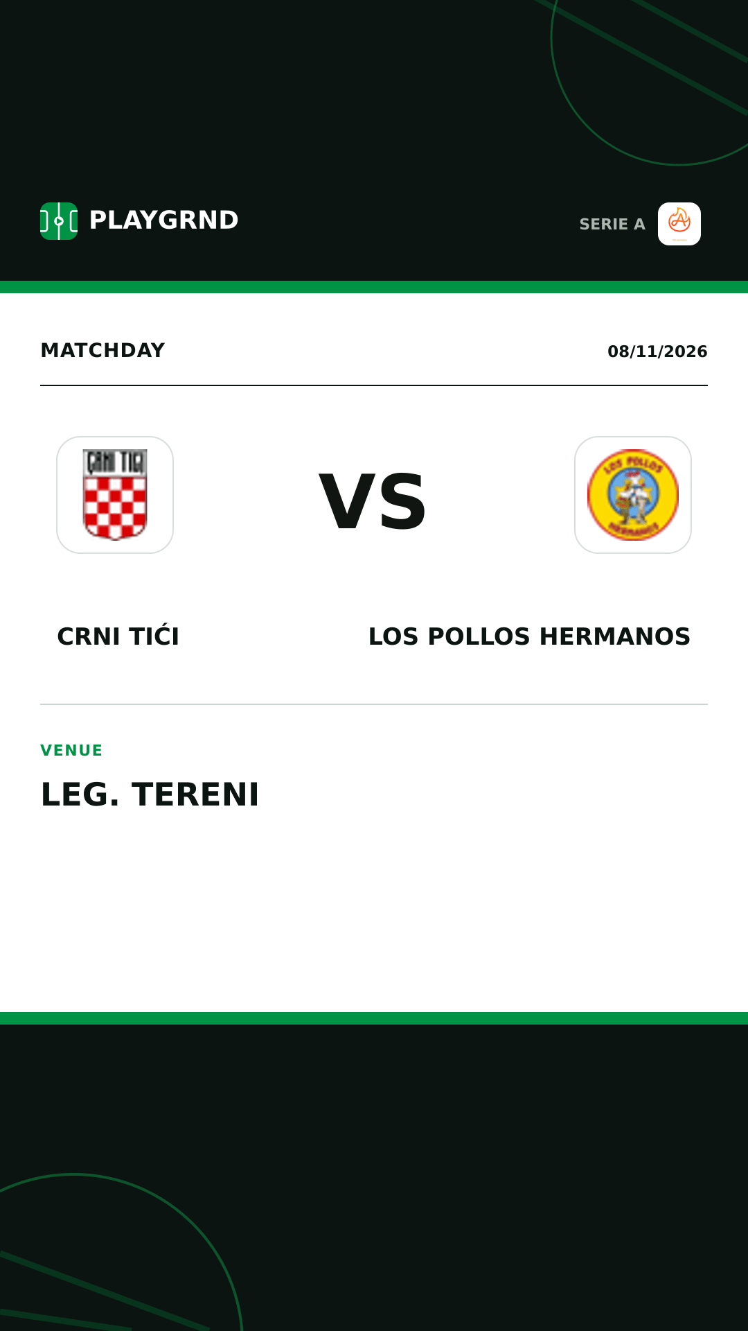 Instagram artwork: Crni Tići vs Los Pollos Hermanos