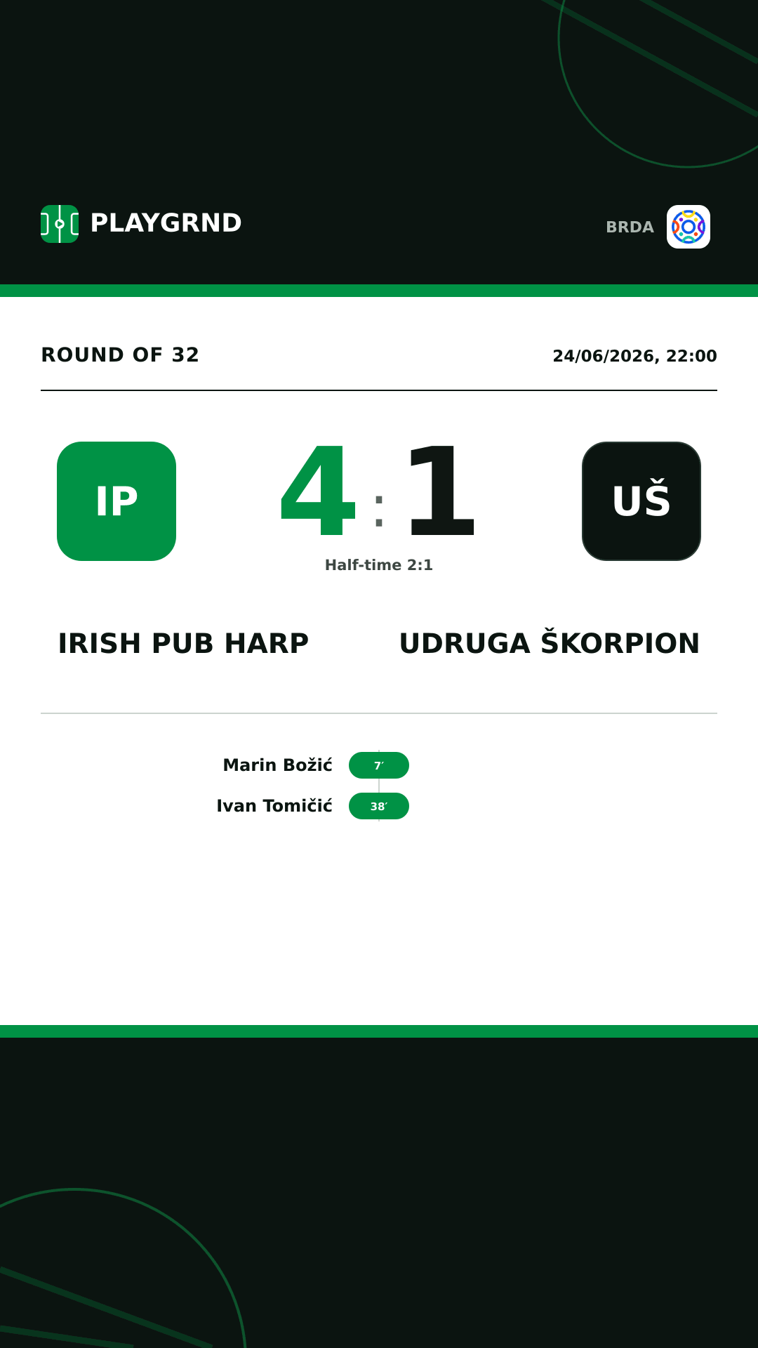 Instagram artwork: Irish Pub Harp 4:1 Udruga Škorpion