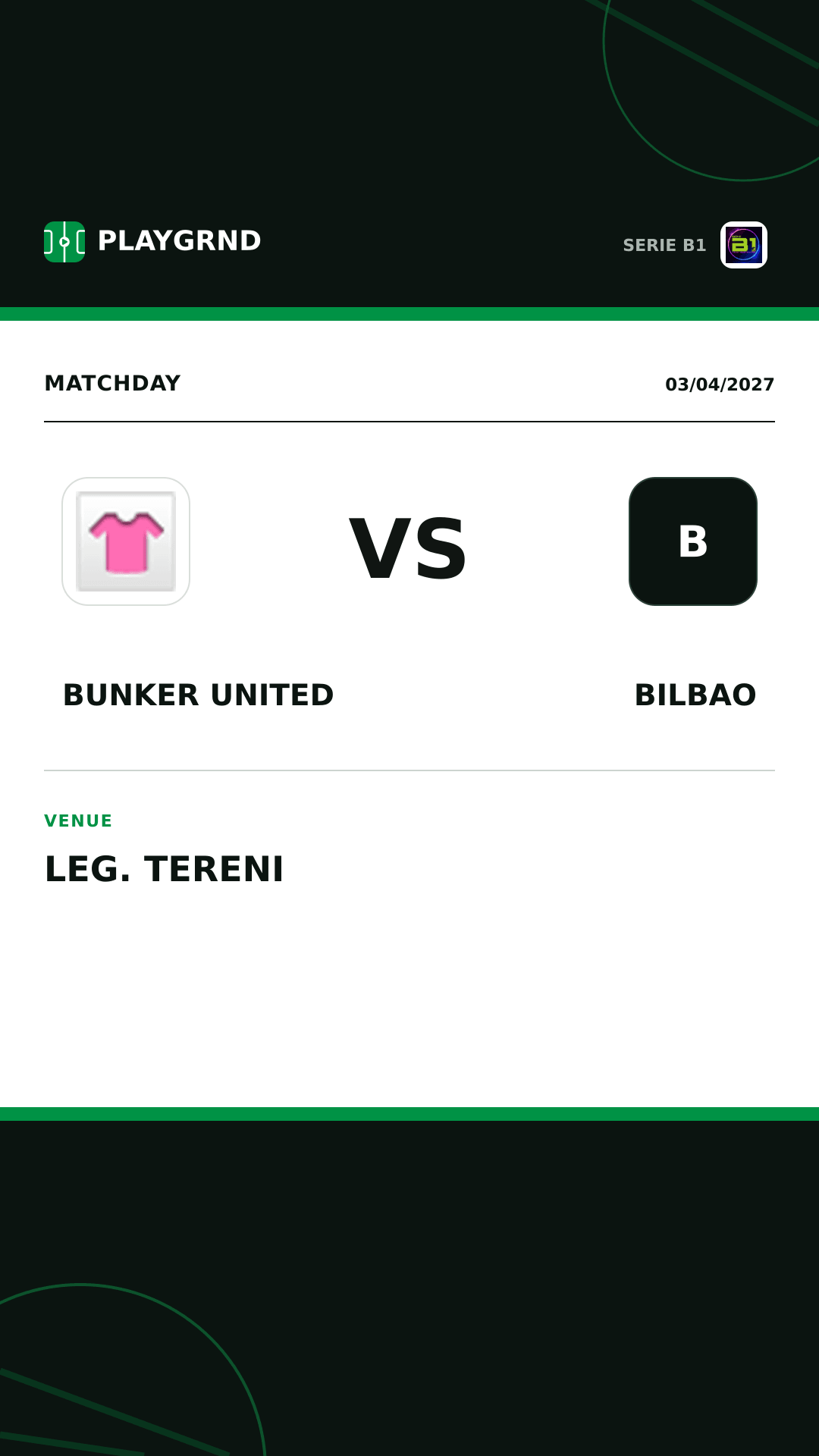 Instagram artwork: Bunker United vs Bilbao