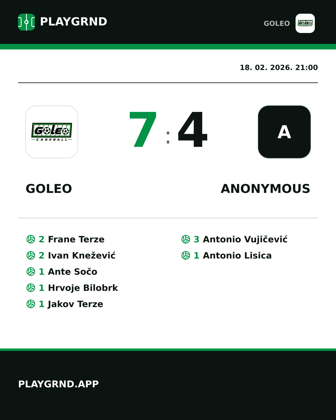 Instagram slika: Goleo 7:4 Anonymous