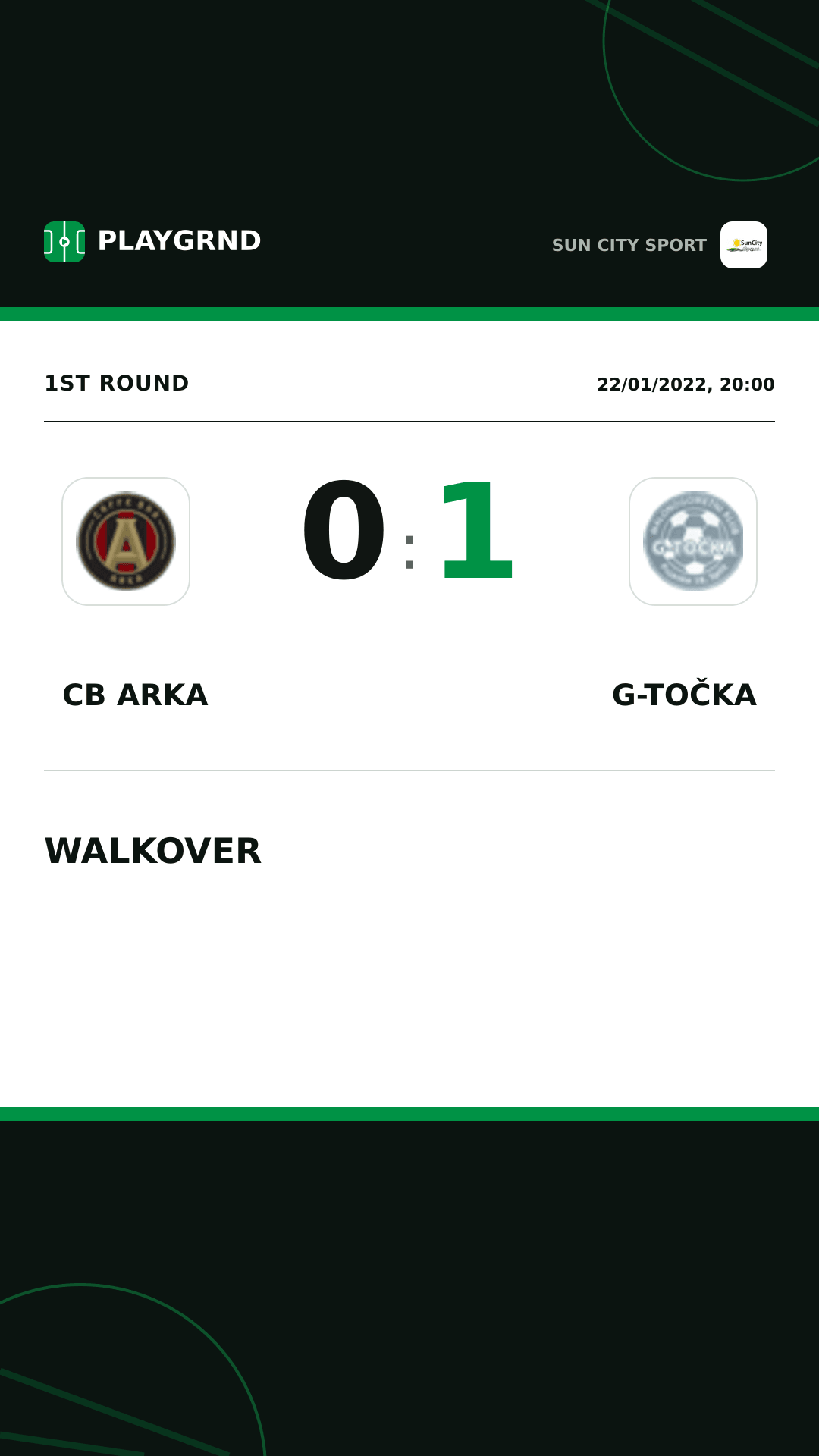 Instagram artwork: CB Arka 0:1 G-Točka