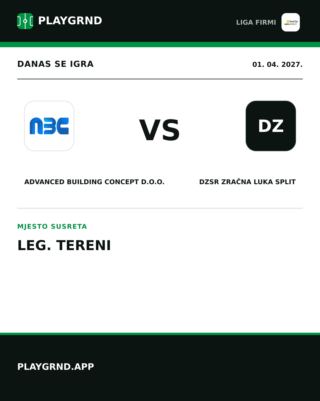 Instagram slika: Advanced Building Concept d.o.o. vs DZSR Zračna Luka Split