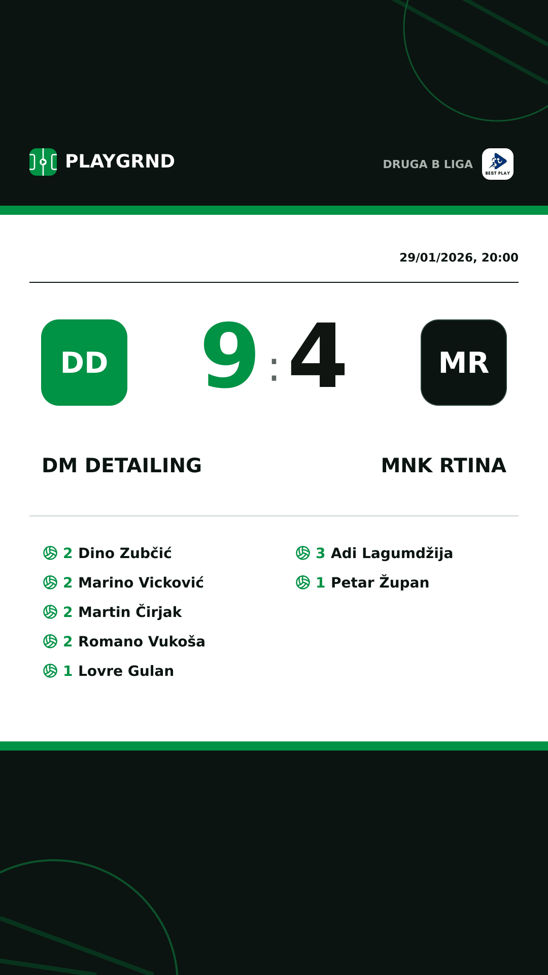 Instagram artwork: DM Detailing 9:4 Mnk Rtina