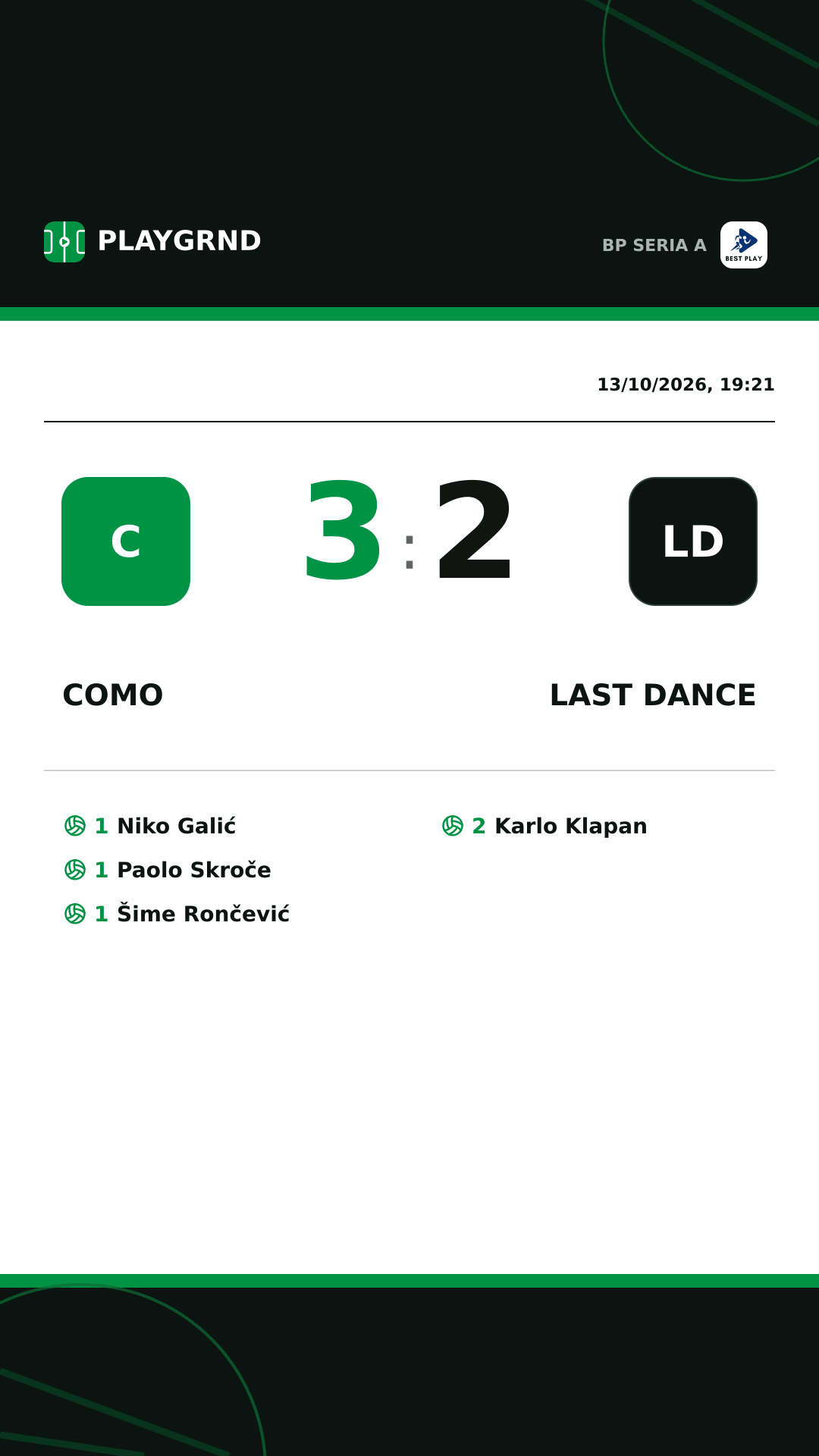 Instagram artwork: Como 3:2 Last Dance
