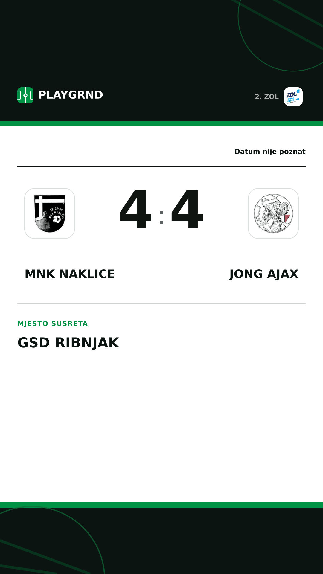Instagram slika: MNK Naklice 4:4 Jong Ajax