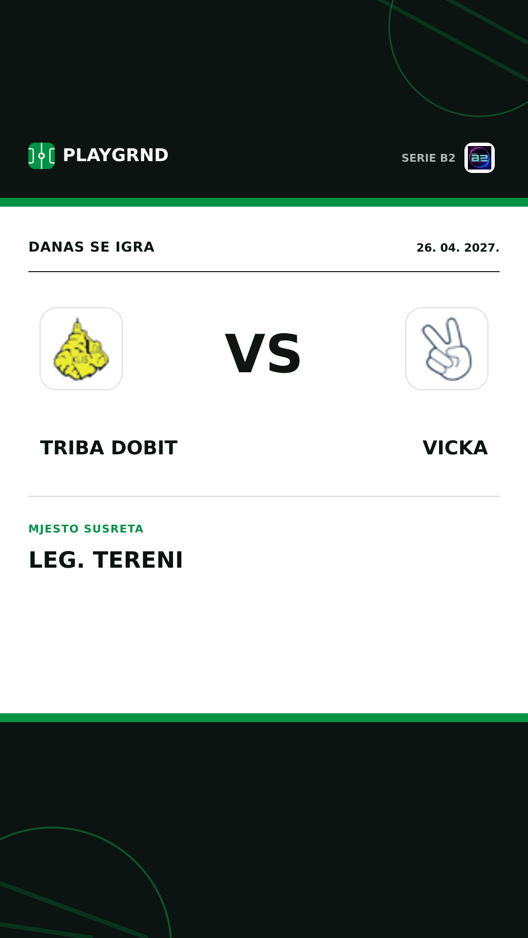 Instagram slika: Triba Dobit vs Vicka