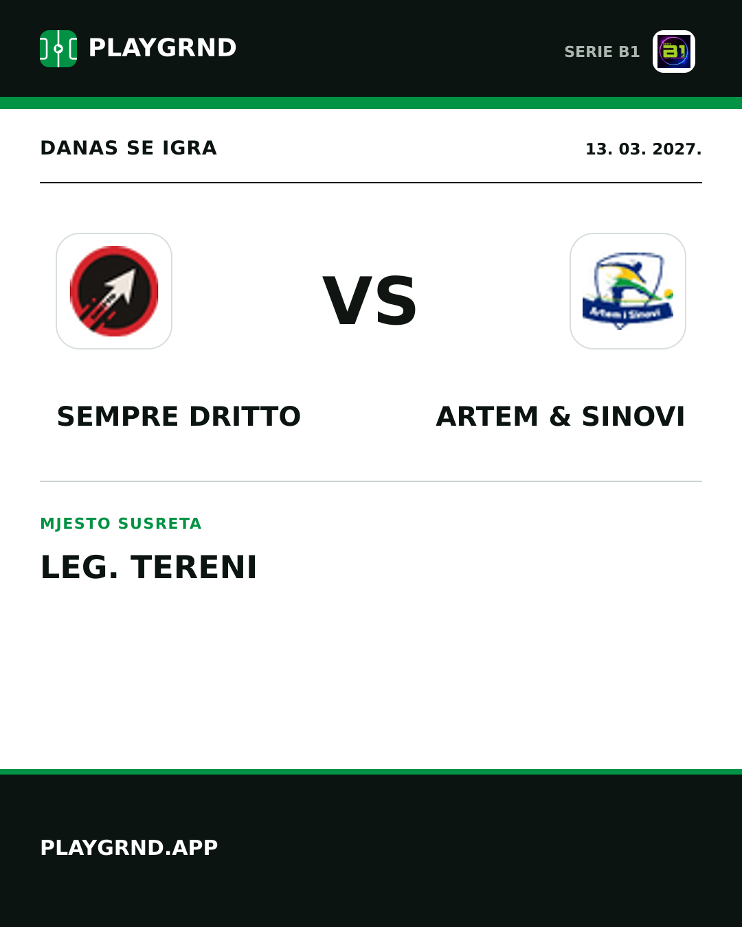 Instagram slika: Sempre Dritto vs Artem & Sinovi