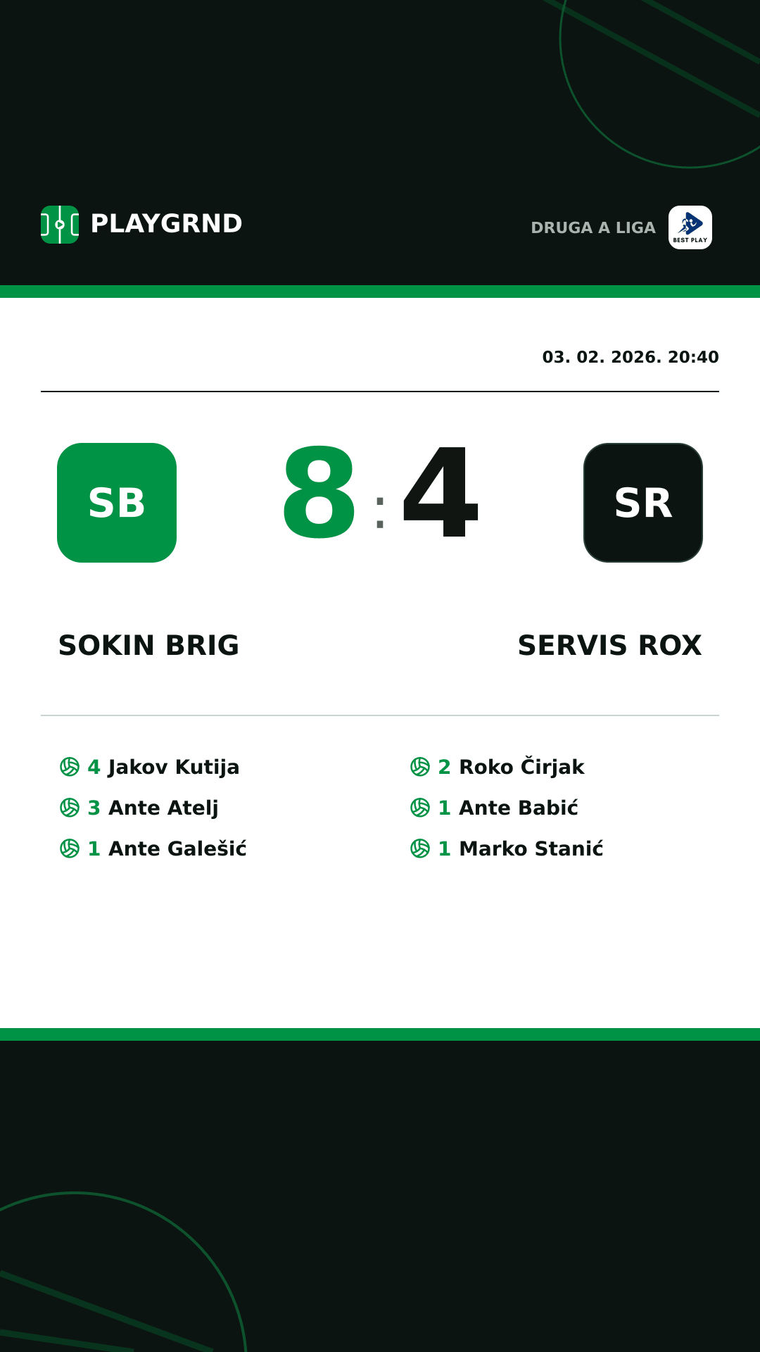 Instagram slika: Sokin Brig 8:4 Servis Rox