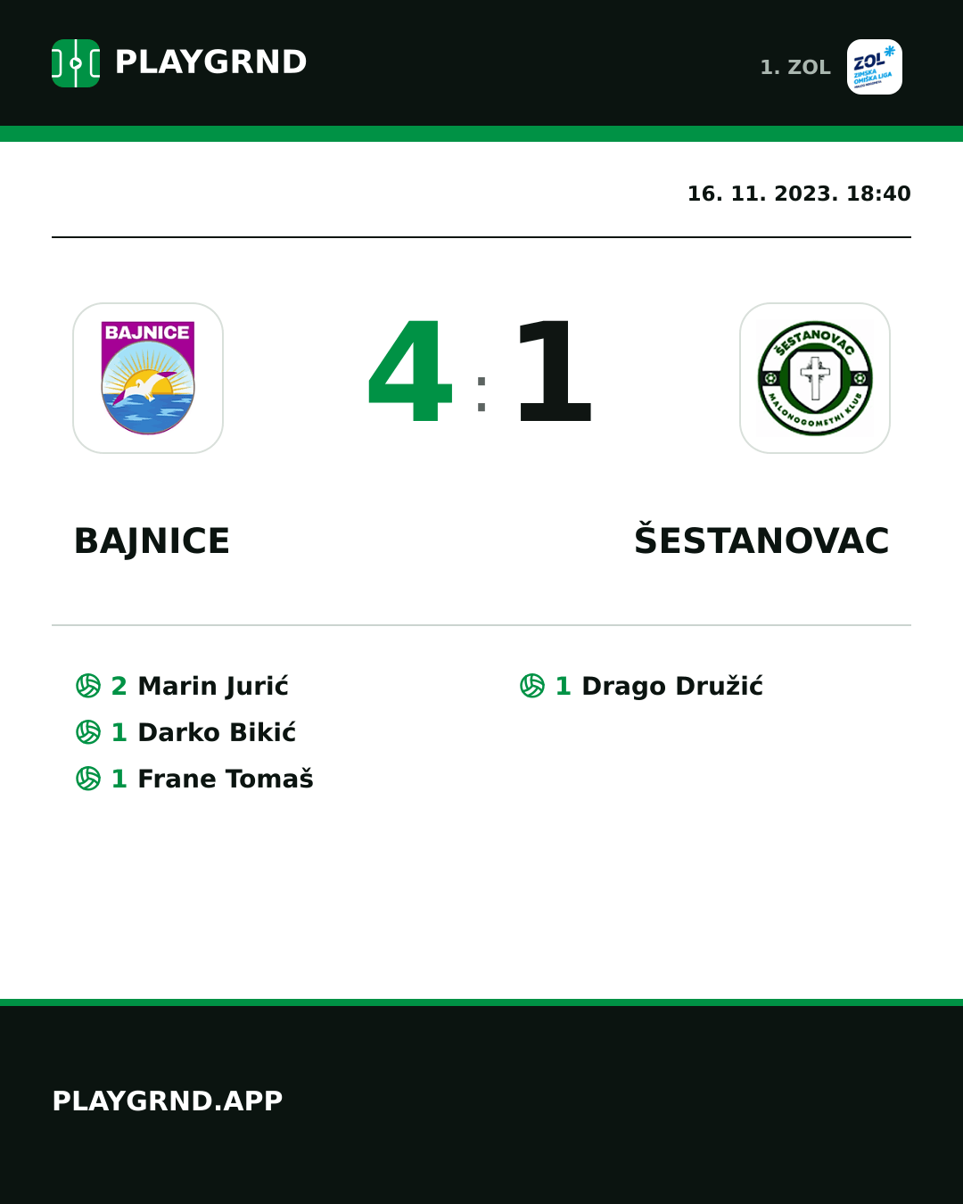Instagram slika: Bajnice 4:1 Šestanovac