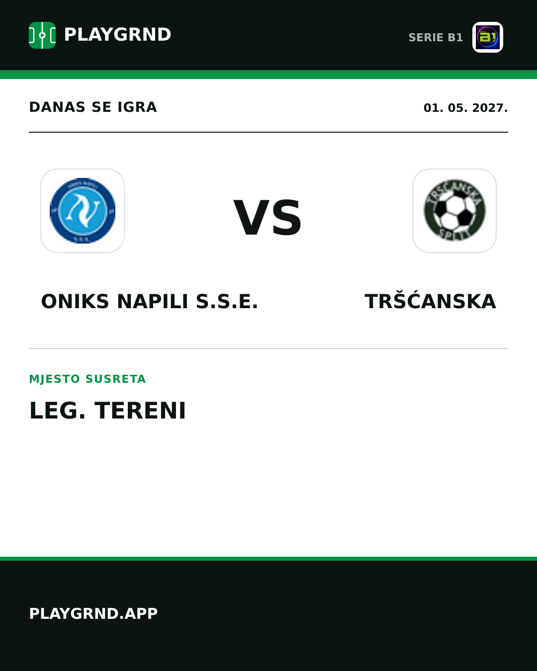 Instagram slika: Oniks Napili S.S.E. vs Tršćanska