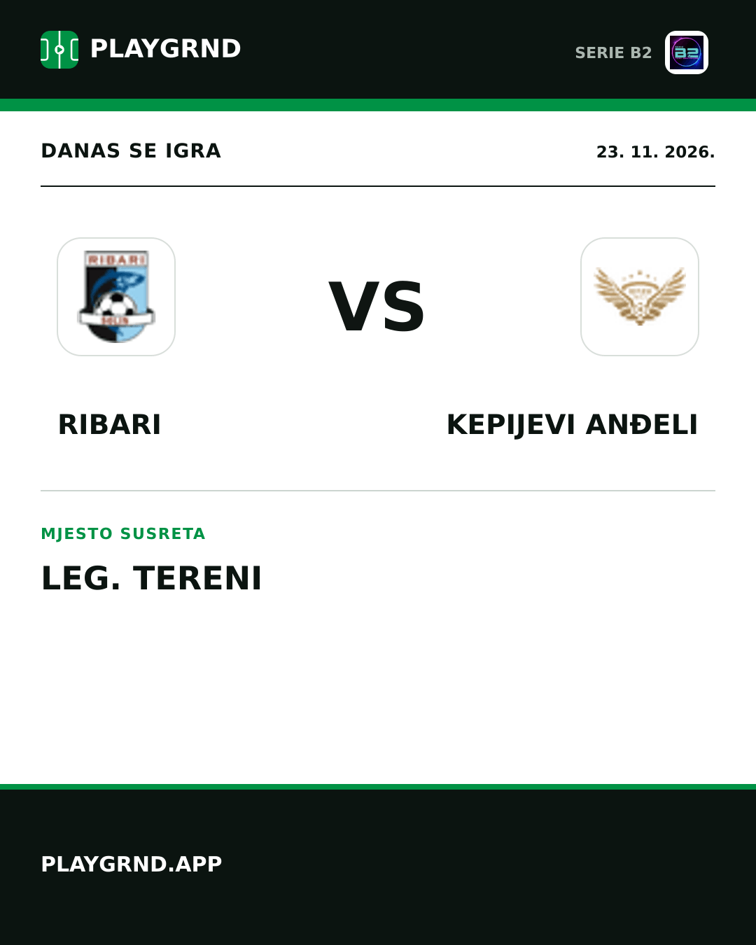 Instagram slika: Ribari vs Kepijevi Anđeli