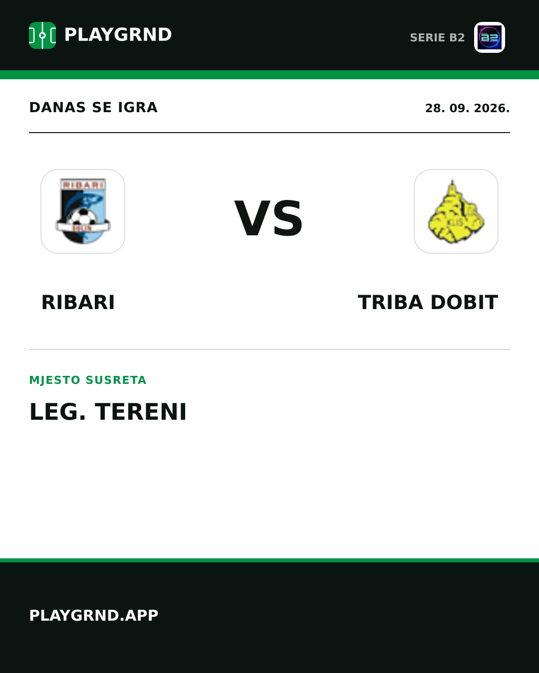 Instagram slika: Ribari vs Triba Dobit