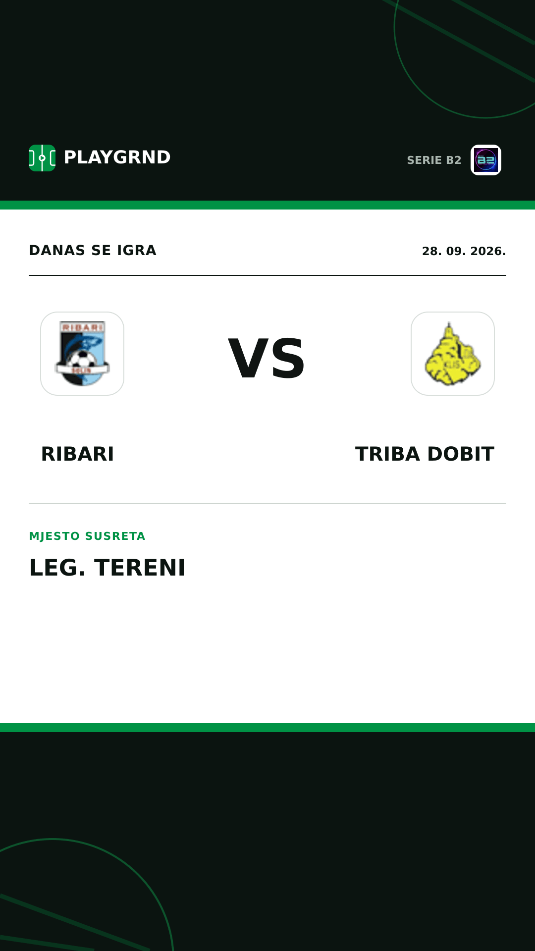 Instagram slika: Ribari vs Triba Dobit