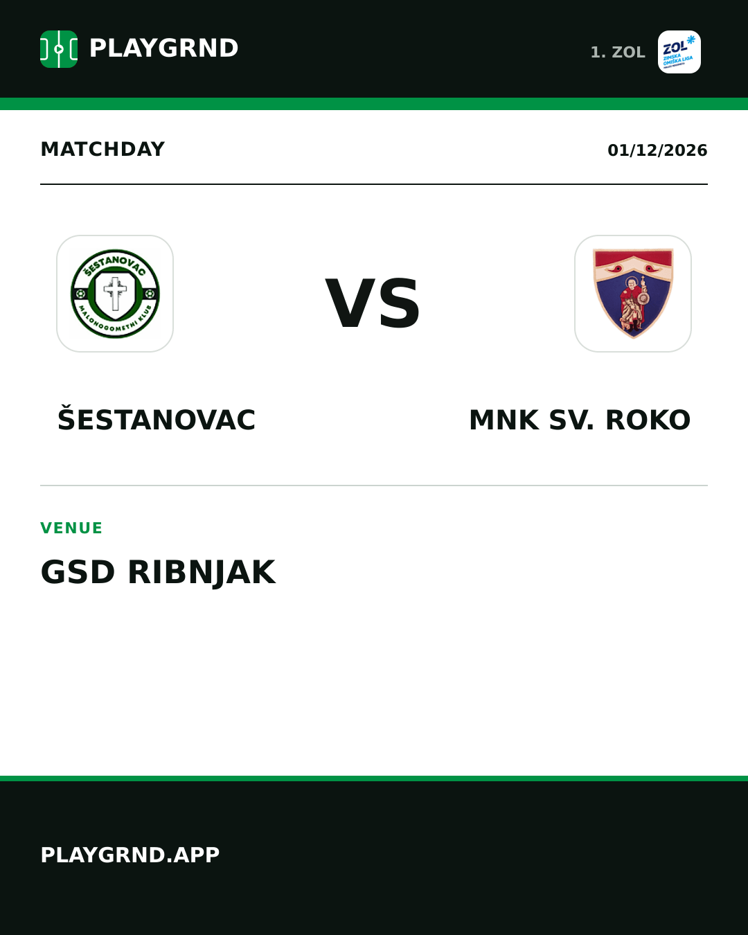 Instagram artwork: Šestanovac vs MNK Sv. Roko