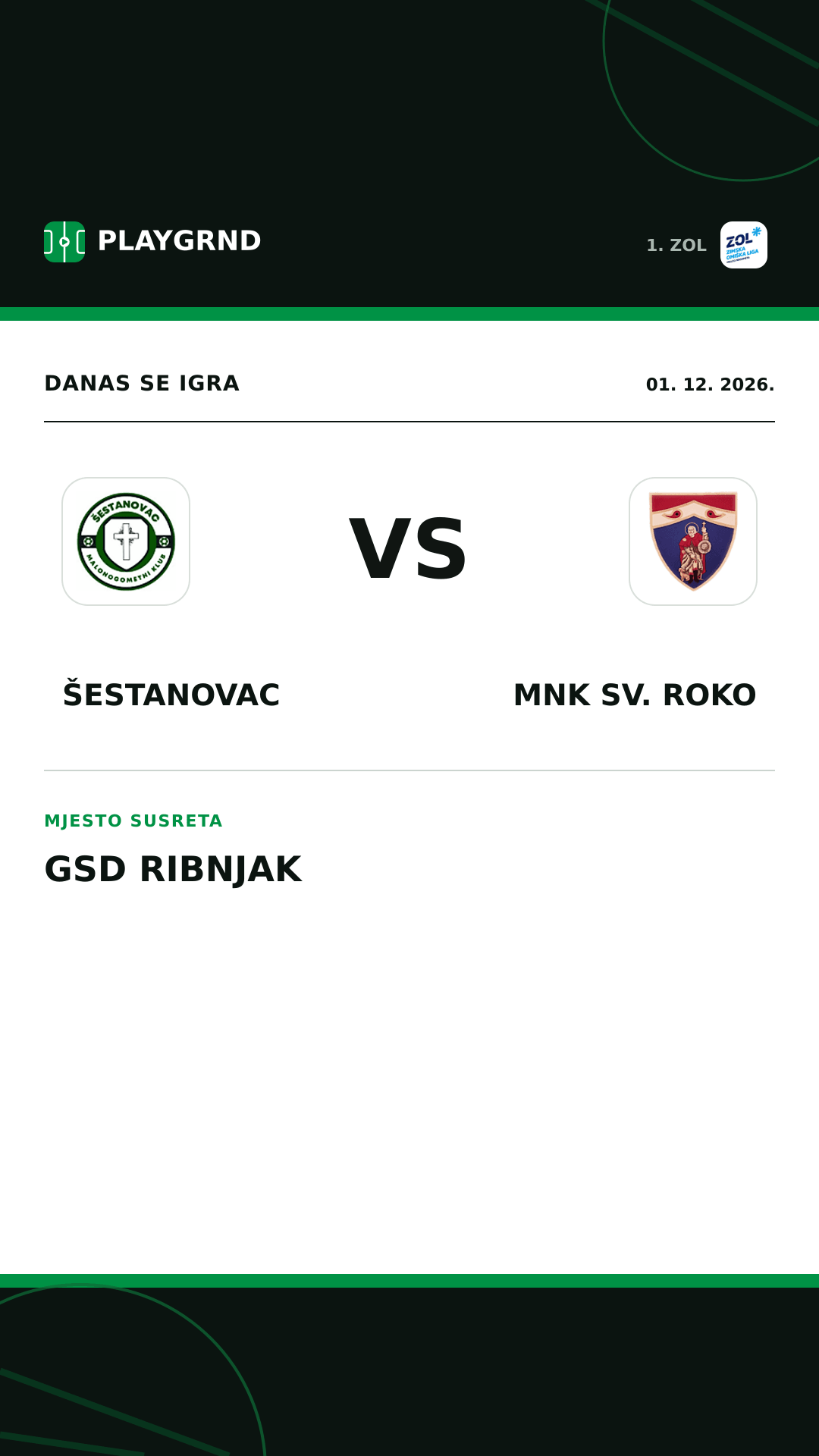 Instagram slika: Šestanovac vs MNK Sv. Roko