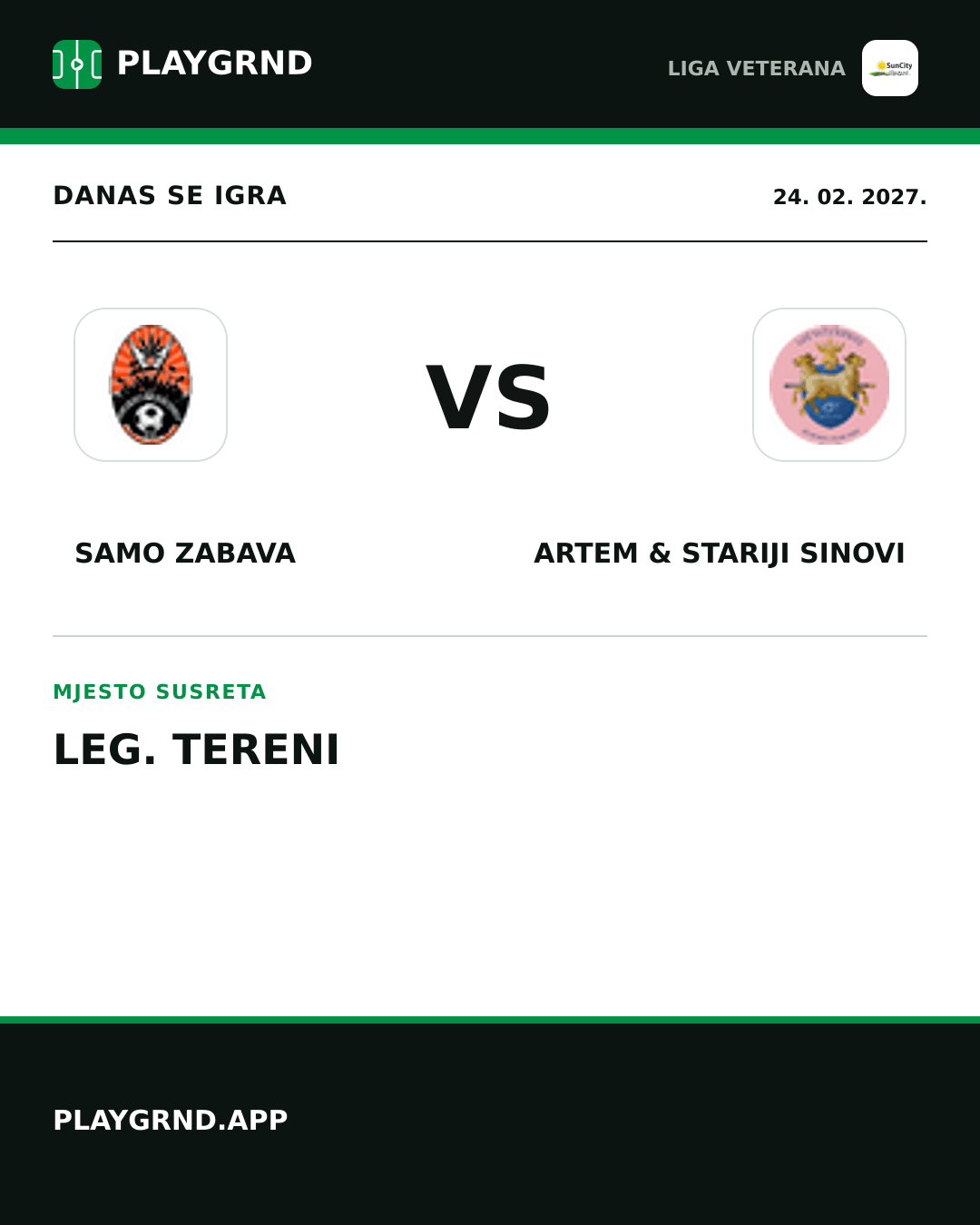 Instagram slika: Samo Zabava vs Artem & Stariji Sinovi