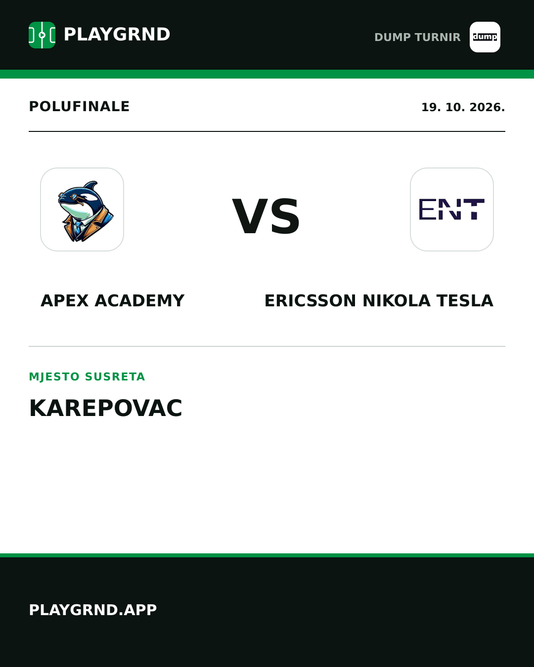 Instagram slika: Apex Academy vs Ericsson Nikola Tesla