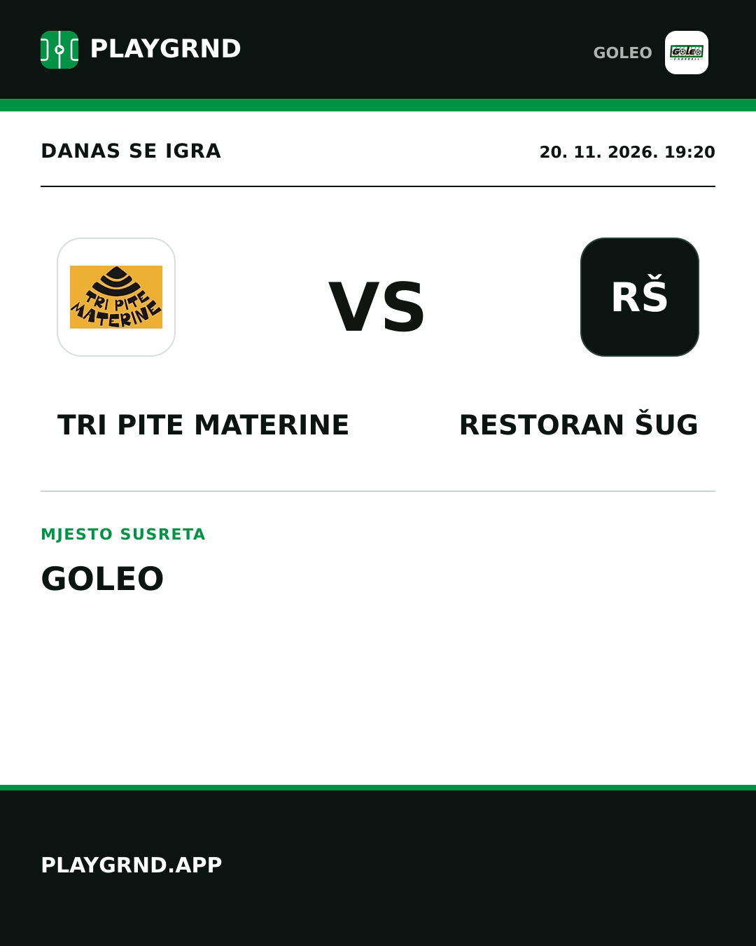 Instagram slika: Tri Pite Materine vs Restoran Šug