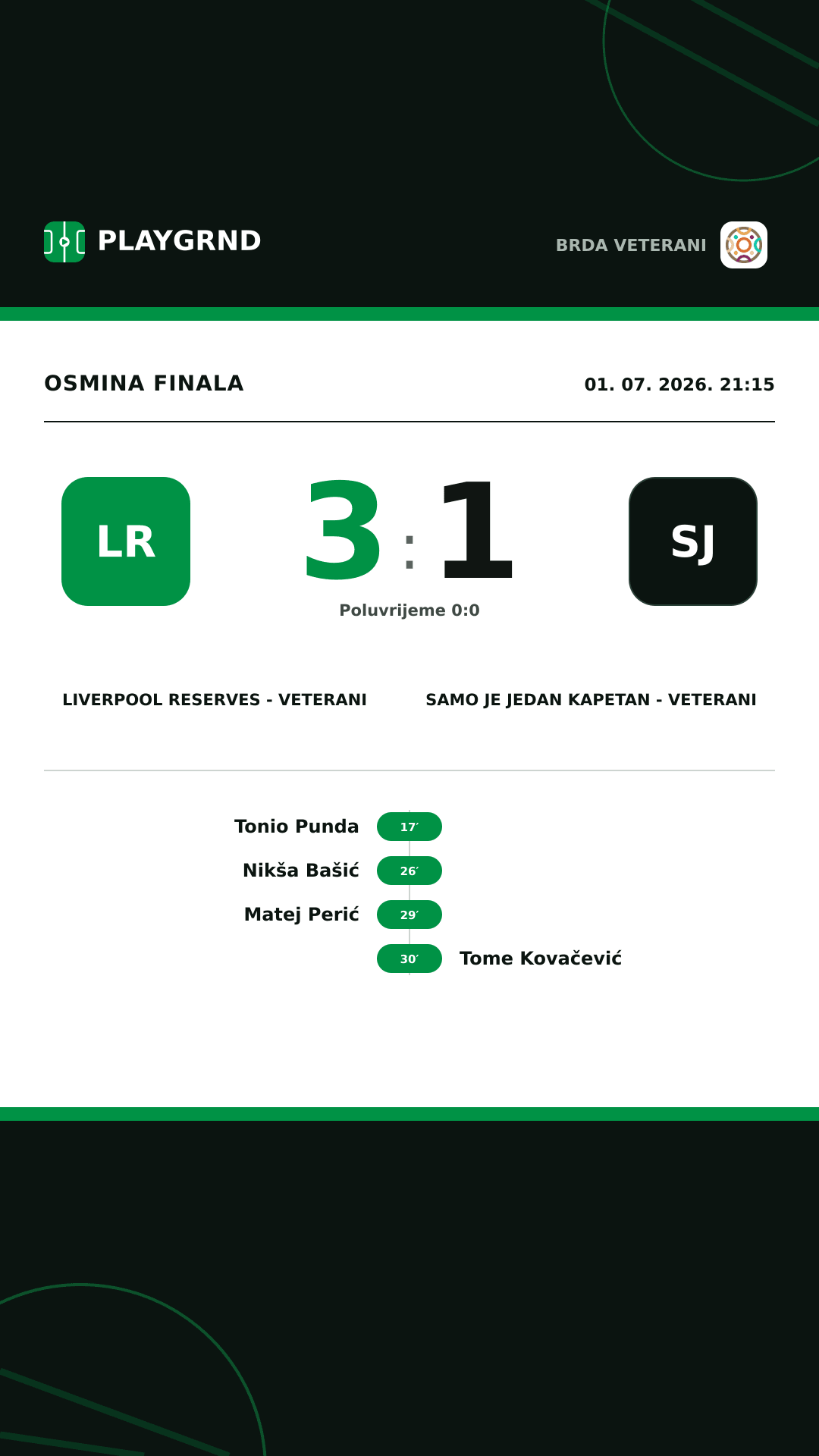 Instagram slika: Liverpool Reserves - Veterani 3:1 Samo je jedan kapetan - Veterani