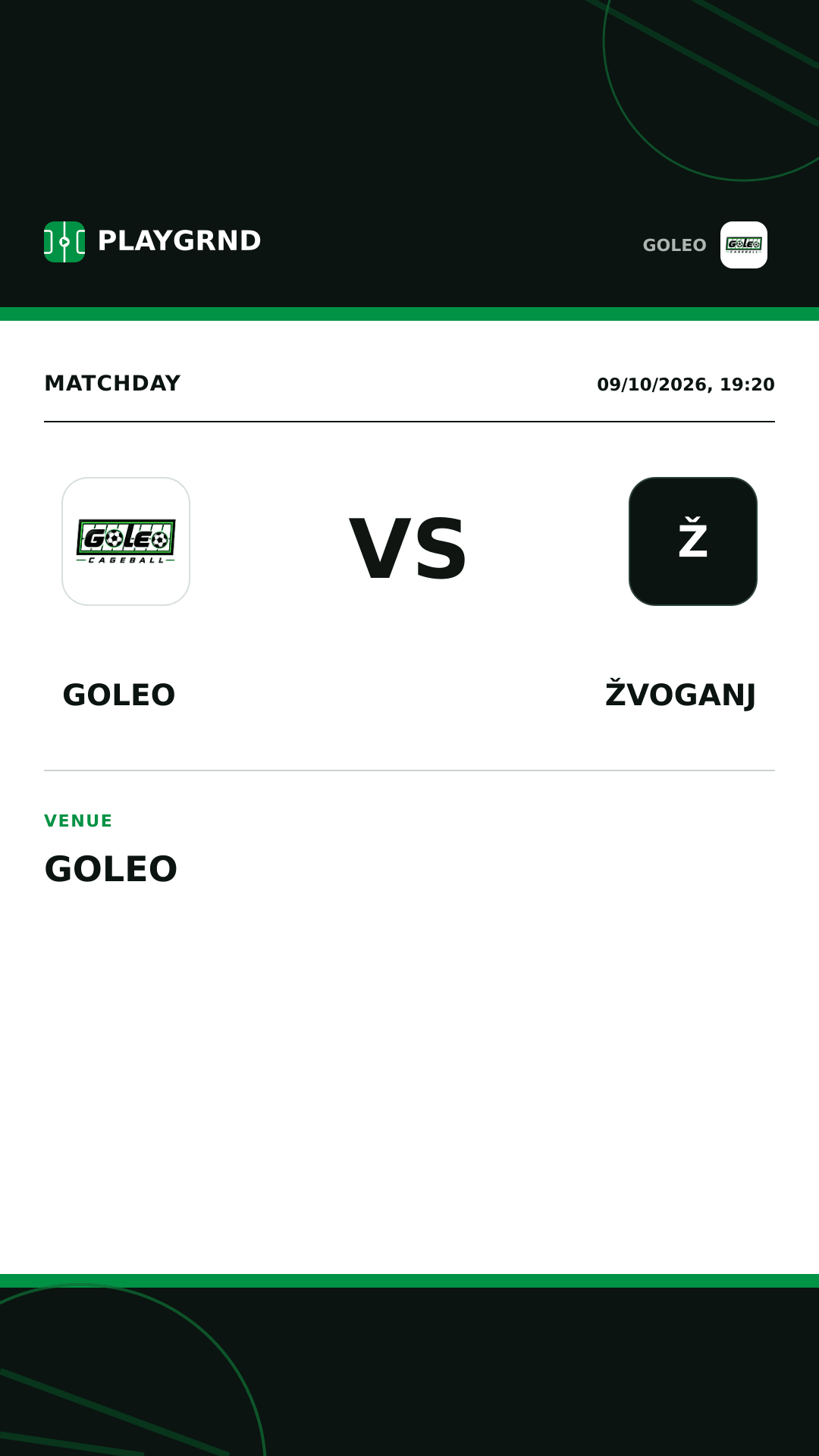 Instagram artwork: Goleo vs Žvoganj