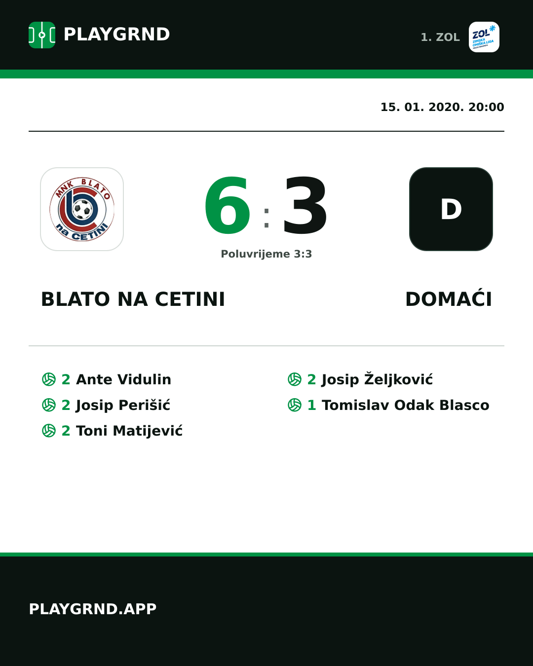 Instagram slika: Blato na Cetini 6:3 Domaći