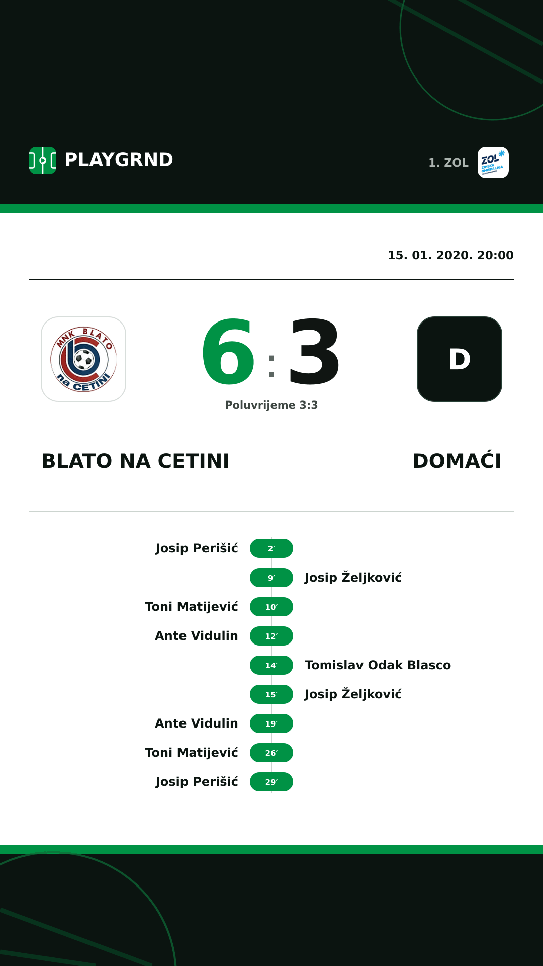 Instagram slika: Blato na Cetini 6:3 Domaći