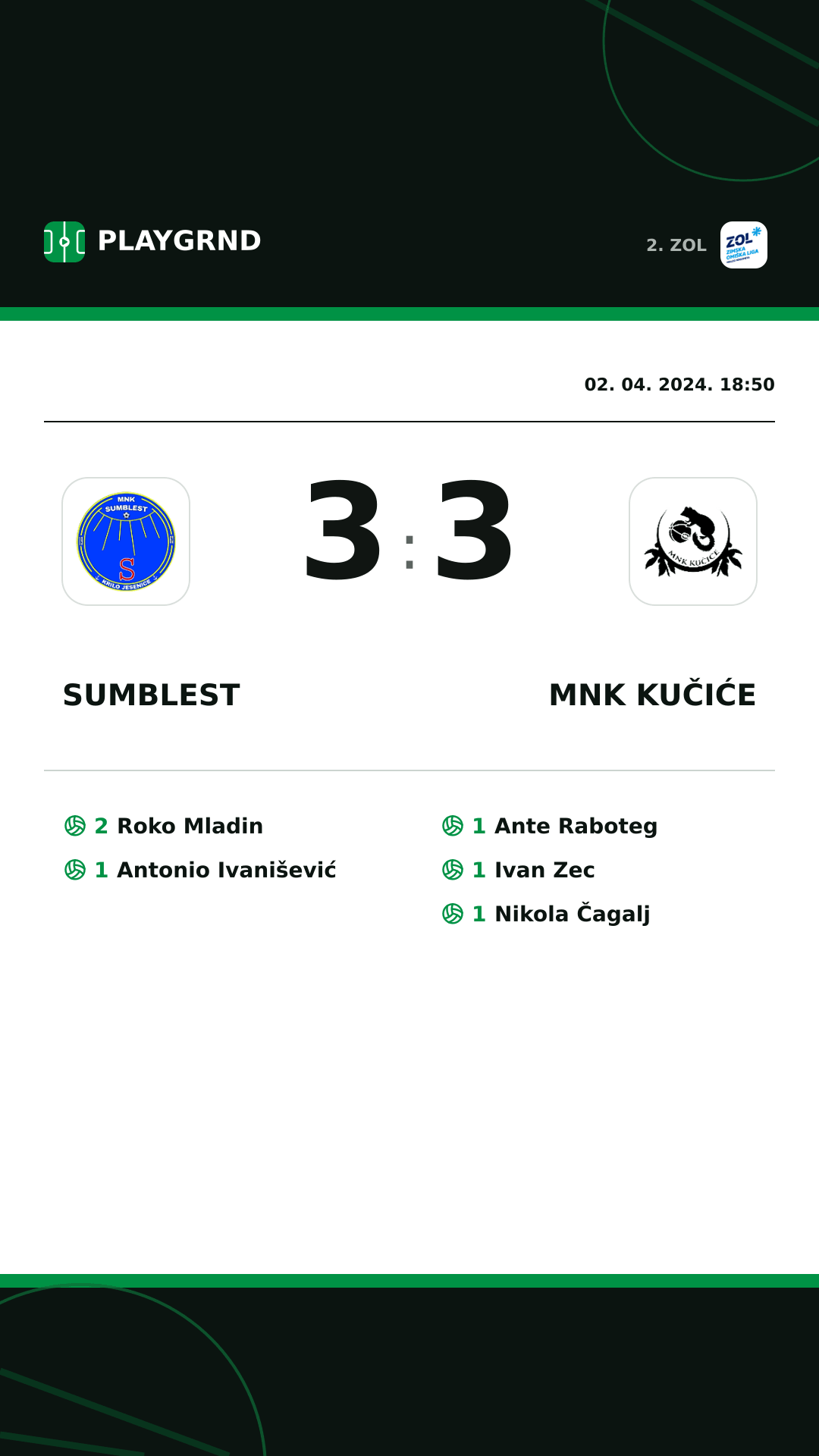 Instagram slika: Sumblest 3:3 MNK Kučiće