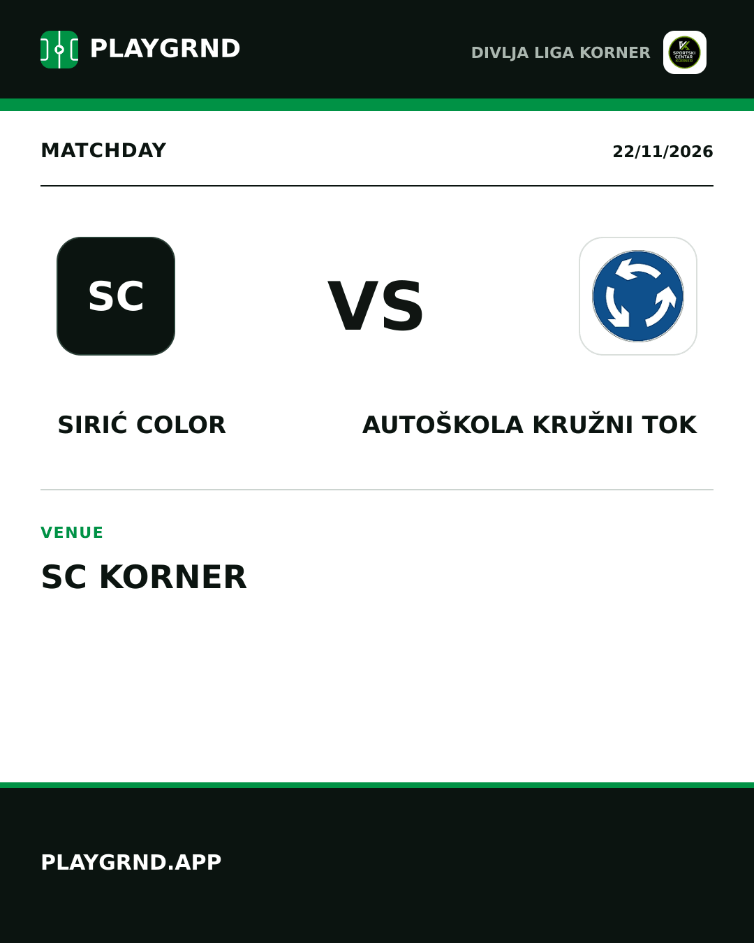 Instagram artwork: Sirić Color vs Autoškola Kružni tok