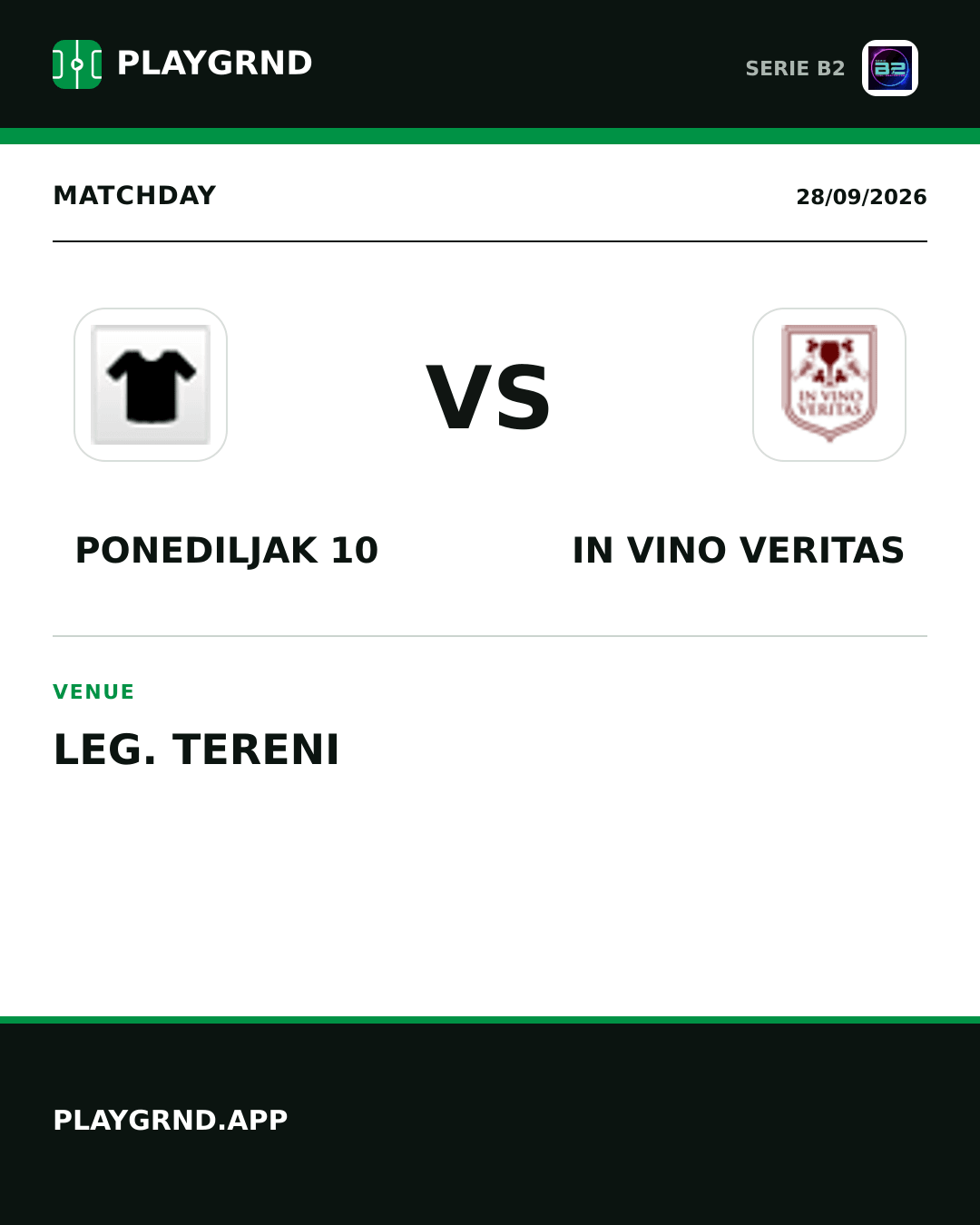 Instagram artwork: Ponediljak 10 vs IN Vino Veritas