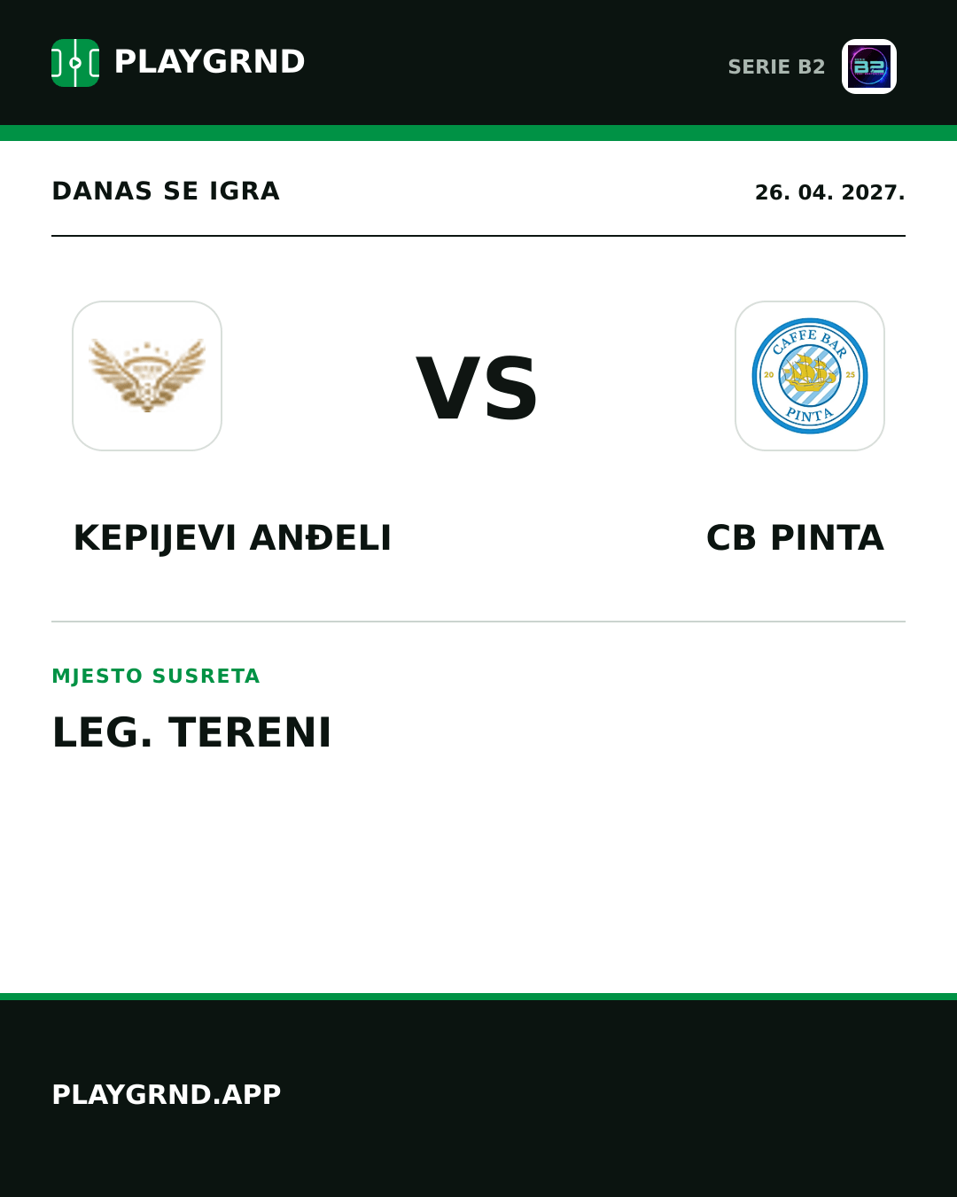 Instagram slika: Kepijevi Anđeli vs CB Pinta