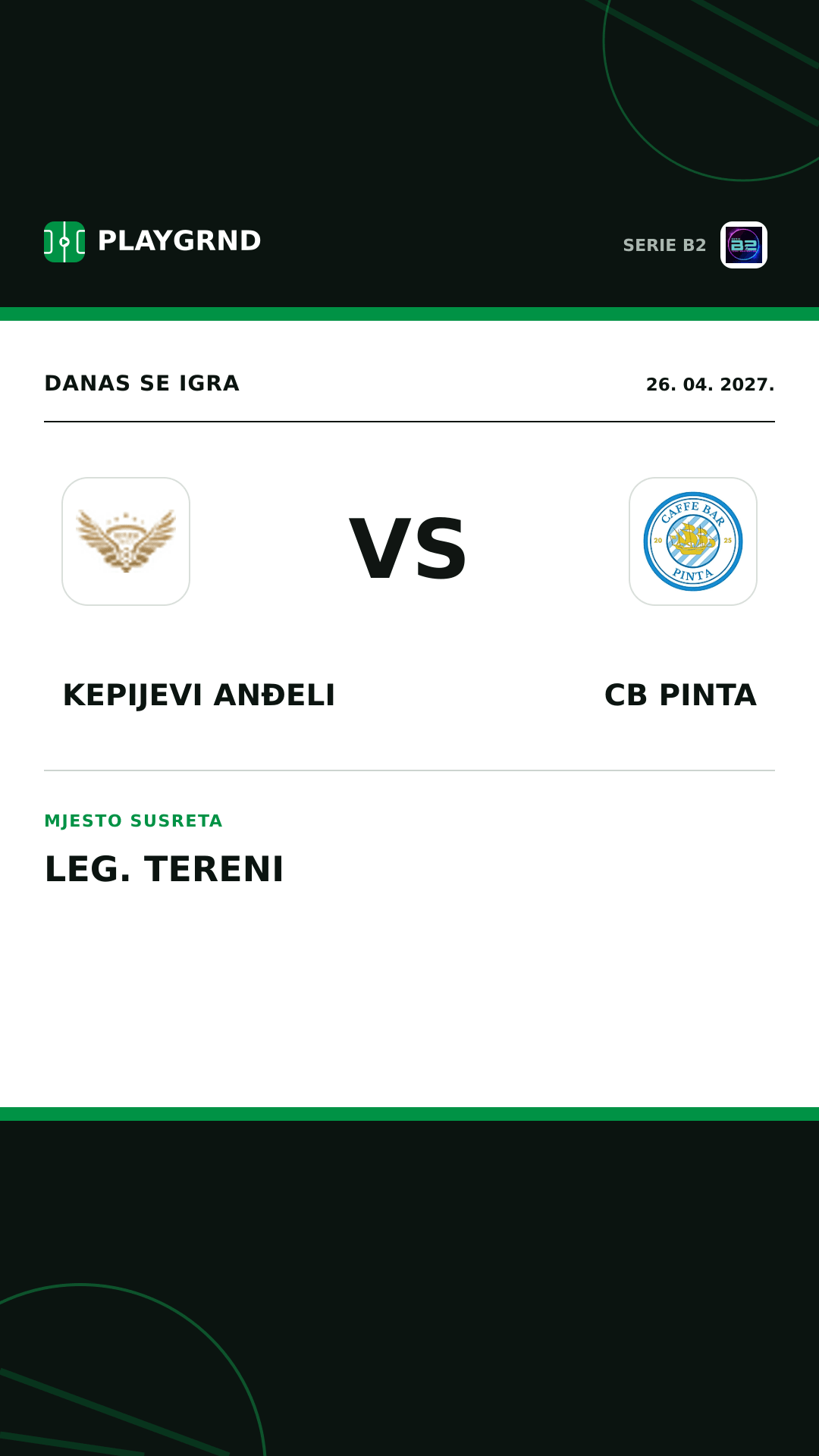 Instagram slika: Kepijevi Anđeli vs CB Pinta
