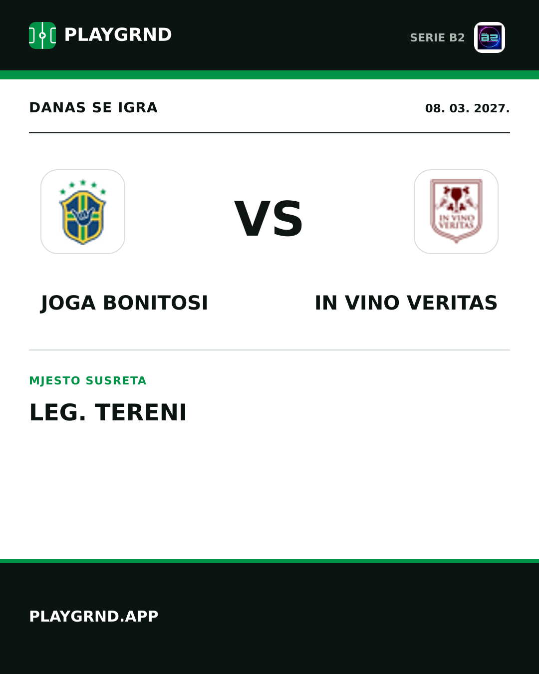 Instagram slika: Joga Bonitosi vs IN Vino Veritas