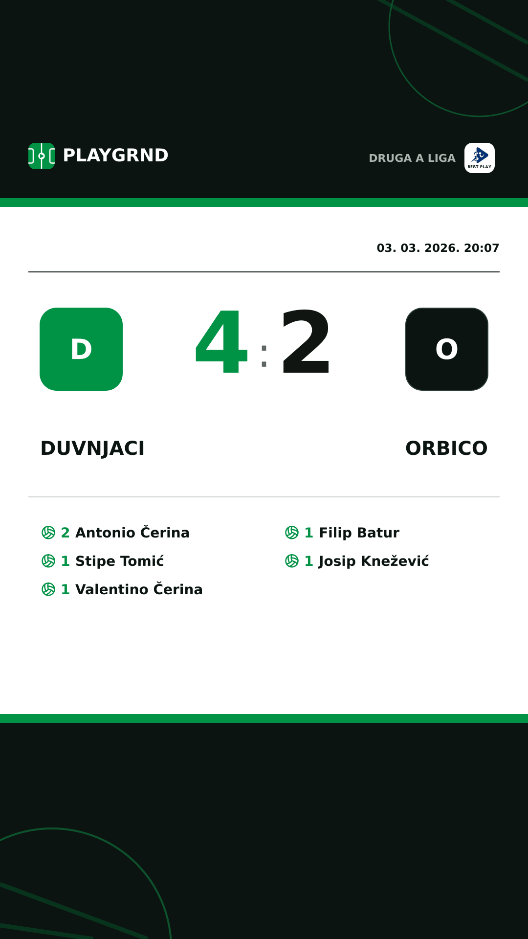 Instagram slika: Duvnjaci 4:2 Orbico