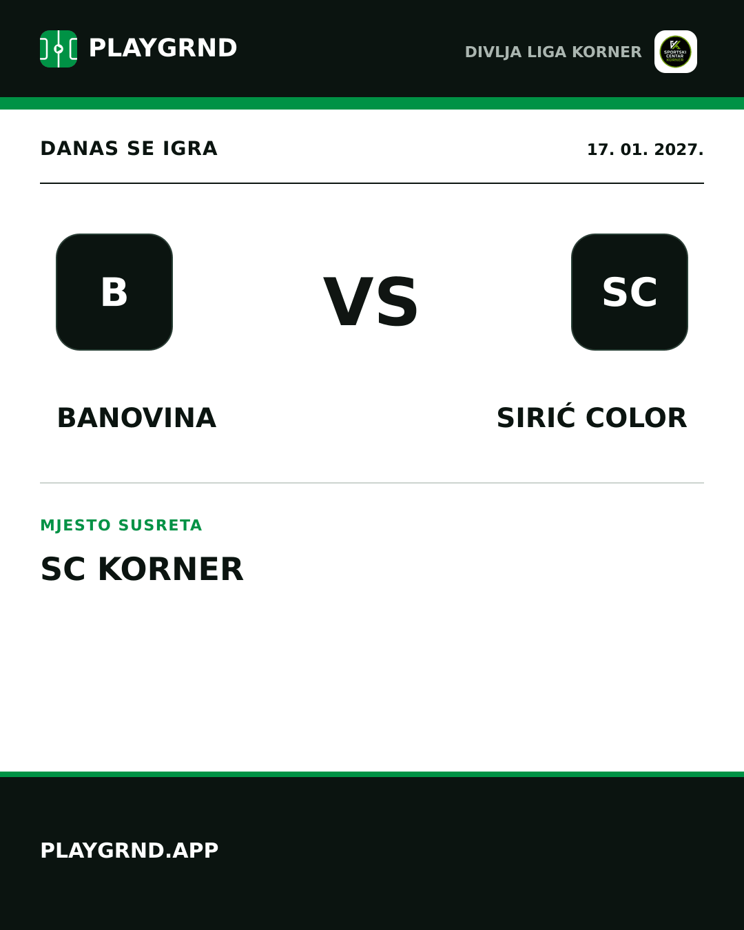 Instagram slika: Banovina vs Sirić Color