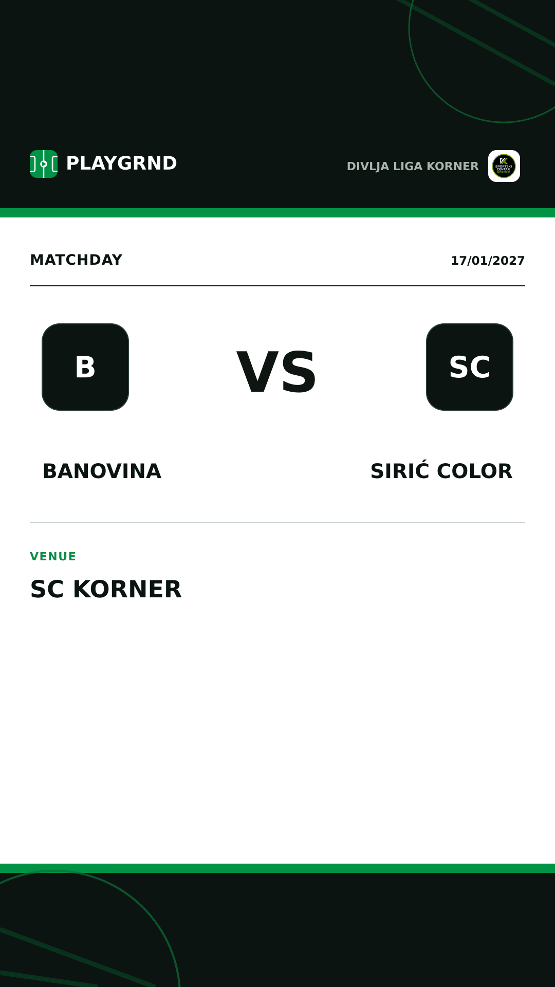 Instagram artwork: Banovina vs Sirić Color