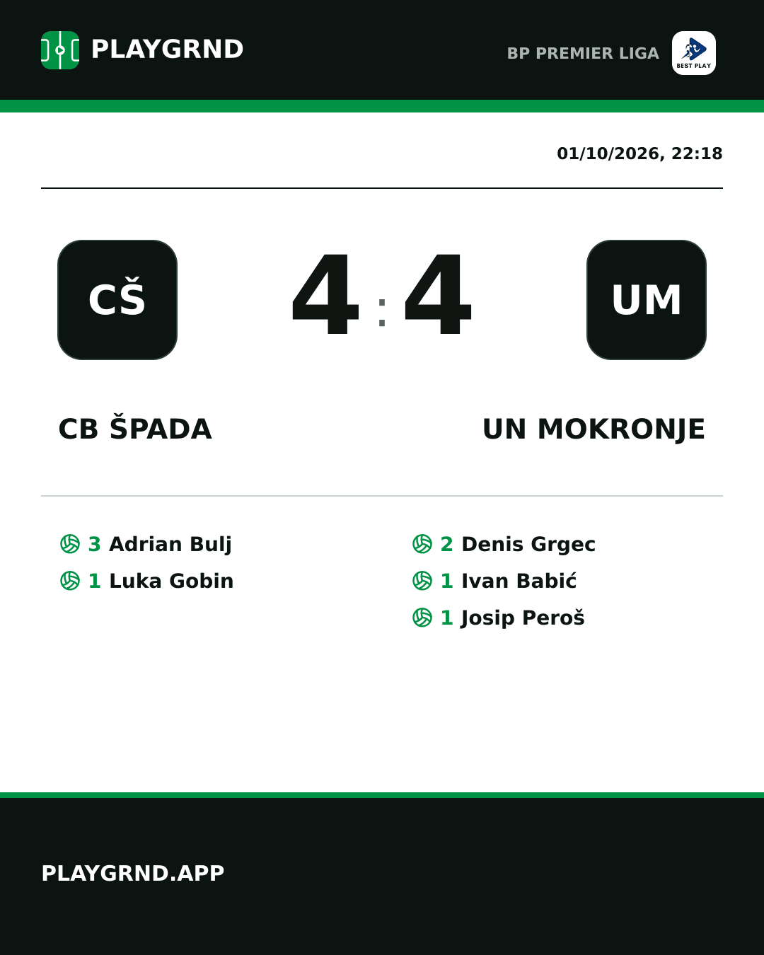 Instagram artwork: CB Špada 4:4 UN Mokronje