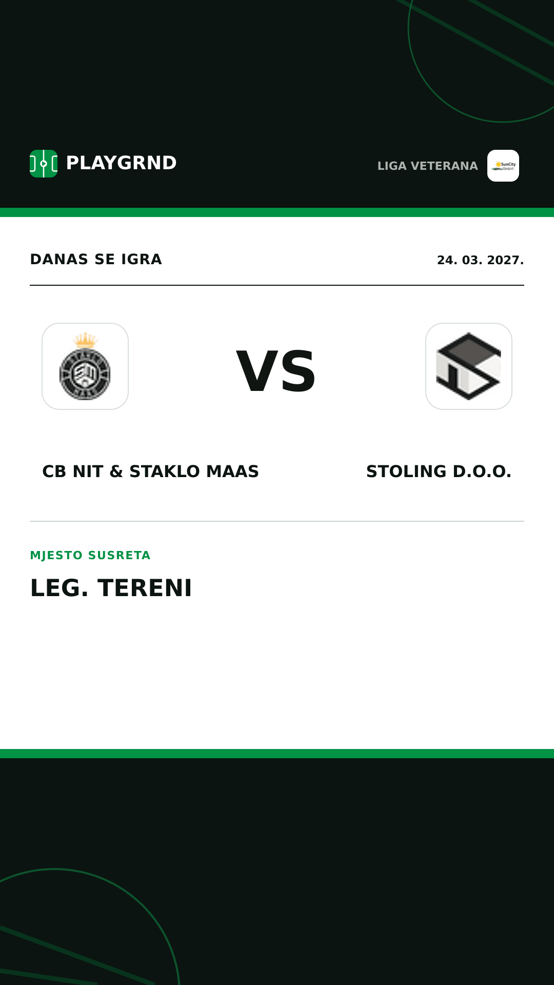 Instagram slika: CB Nit & Staklo Maas vs Stoling D.O.O.