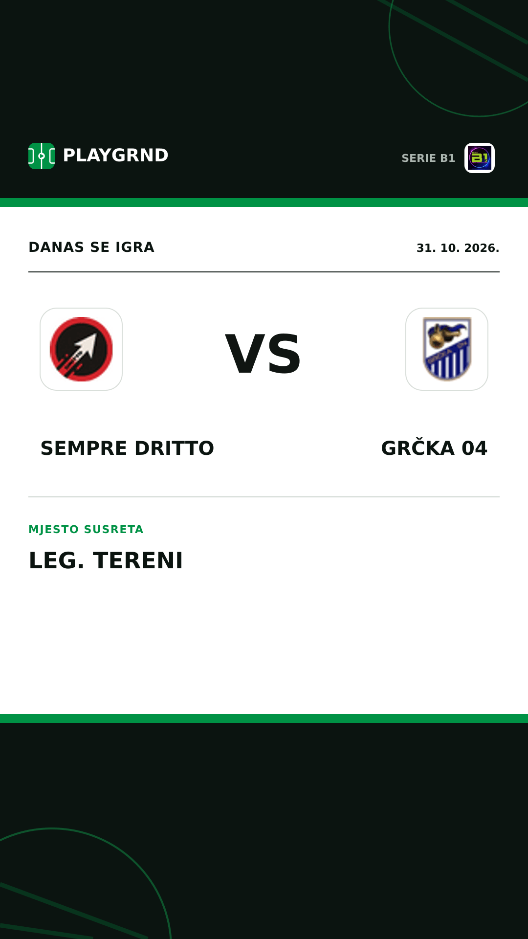Instagram slika: Sempre Dritto vs Grčka 04