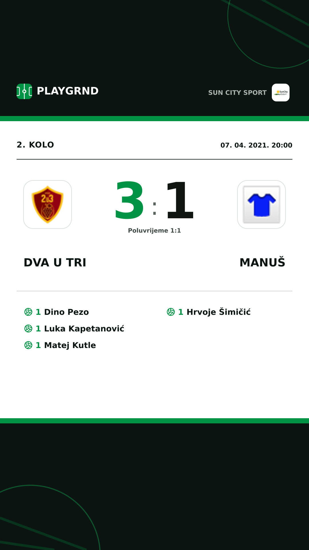 Instagram slika: Dva U Tri 3:1 Manuš