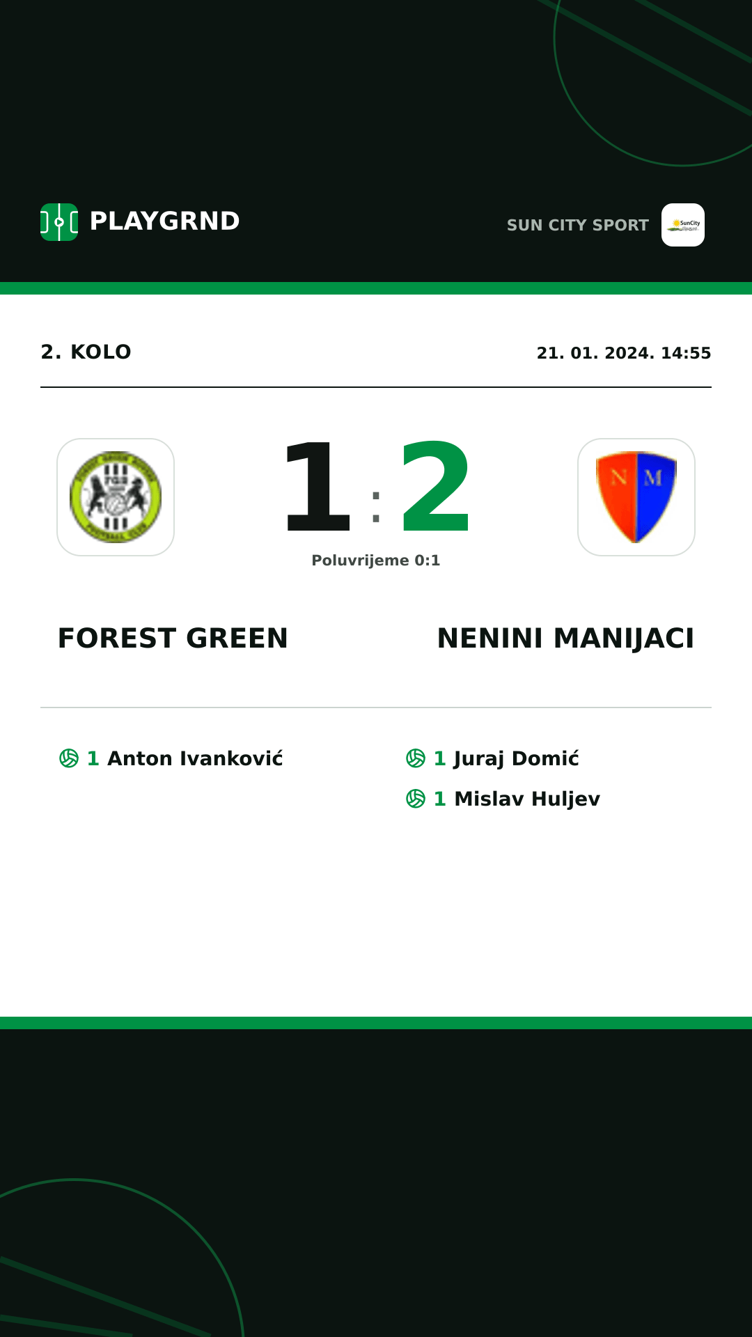 Instagram slika: Forest Green 1:2 Nenini Manijaci