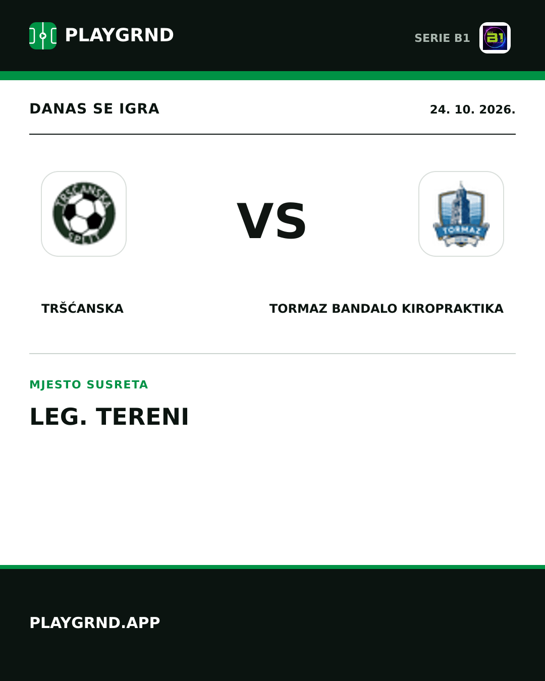 Instagram slika: Tršćanska vs Tormaz Bandalo Kiropraktika