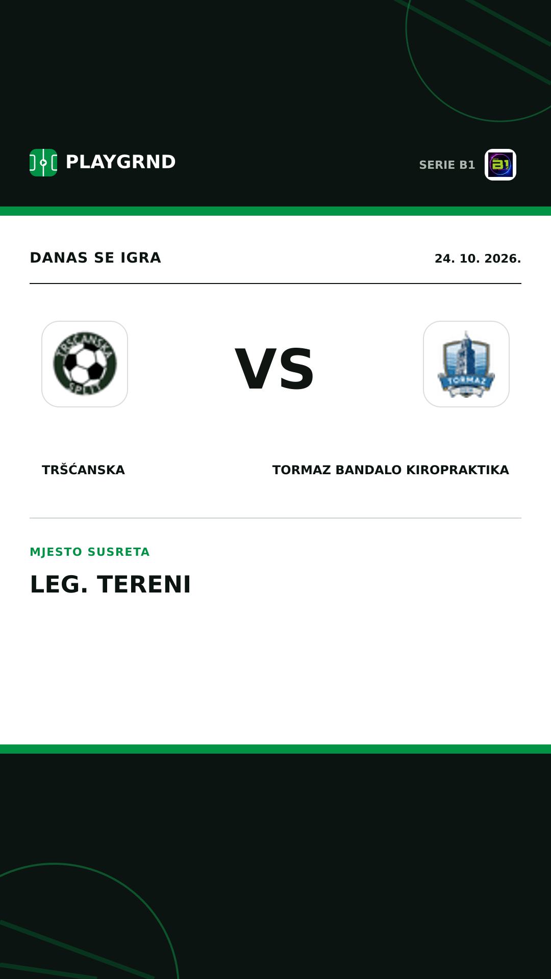 Instagram slika: Tršćanska vs Tormaz Bandalo Kiropraktika