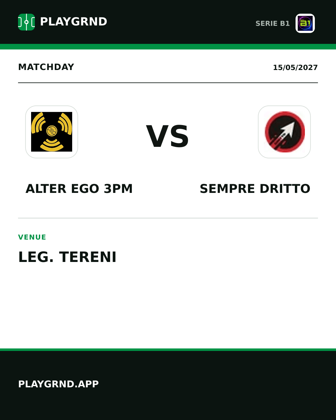 Instagram artwork: Alter Ego 3PM vs Sempre Dritto
