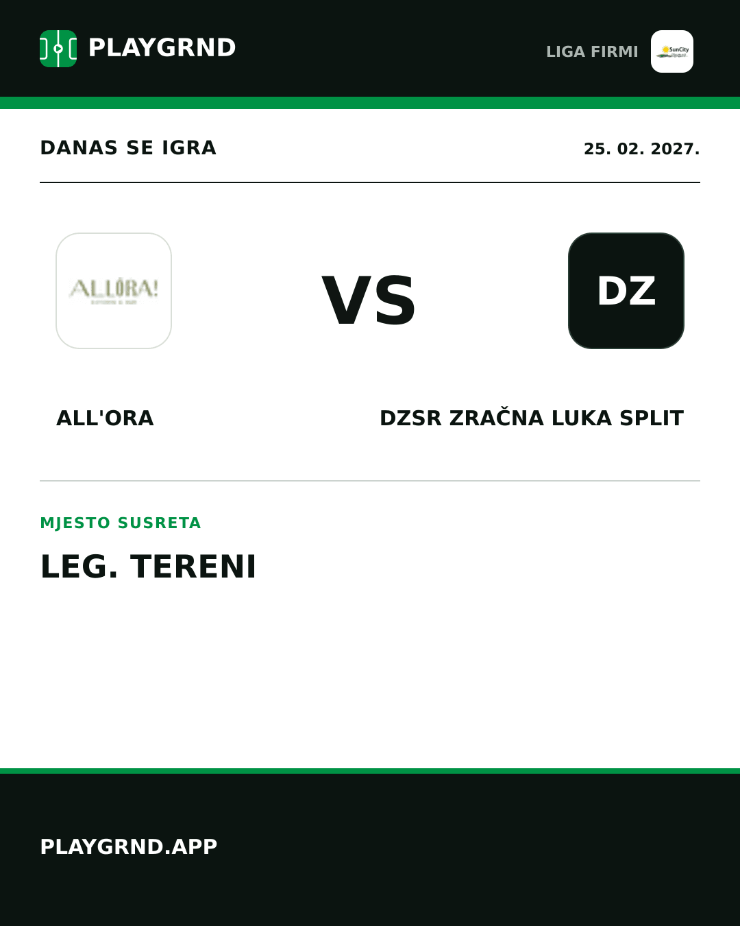 Instagram slika: All'Ora vs DZSR Zračna Luka Split