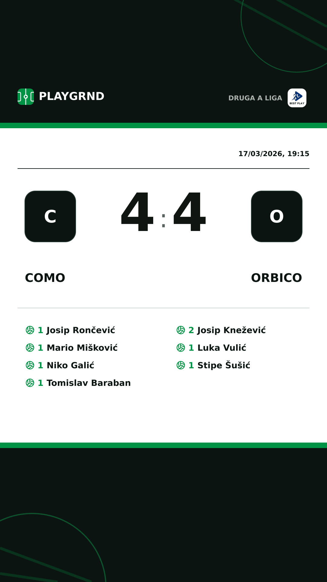 Instagram artwork: Como 4:4 Orbico