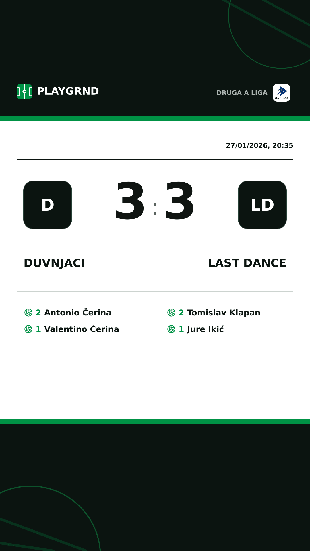 Instagram artwork: Duvnjaci 3:3 Last Dance