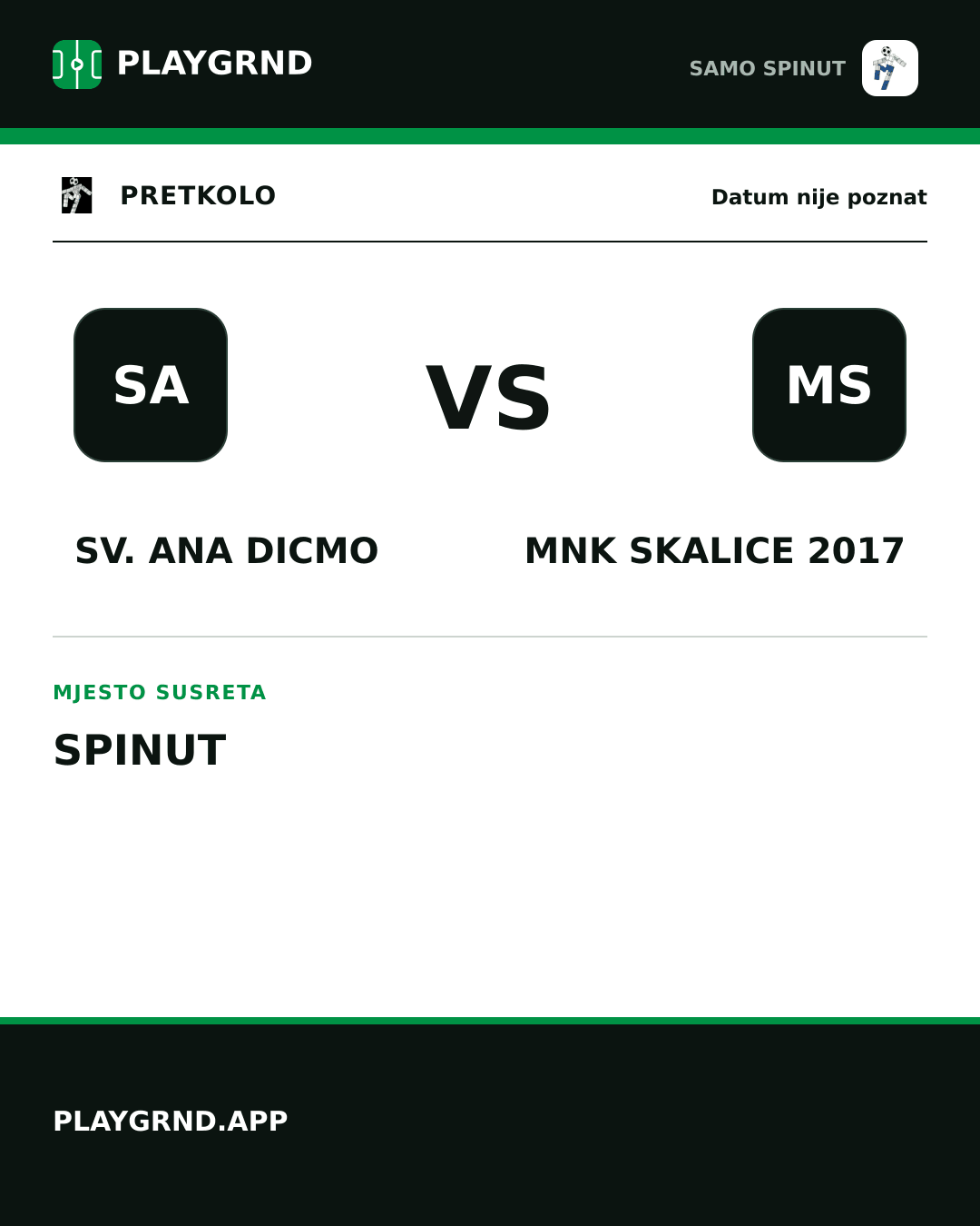 Instagram slika: Sv. Ana Dicmo vs MNK Skalice 2017